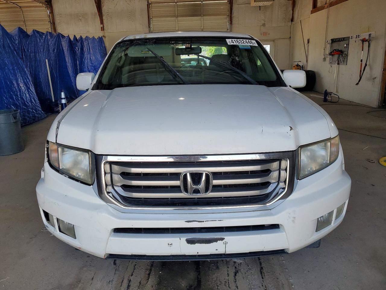 2012 Honda Ridgeline Rtl White vin: 5FPYK1F57CB452854