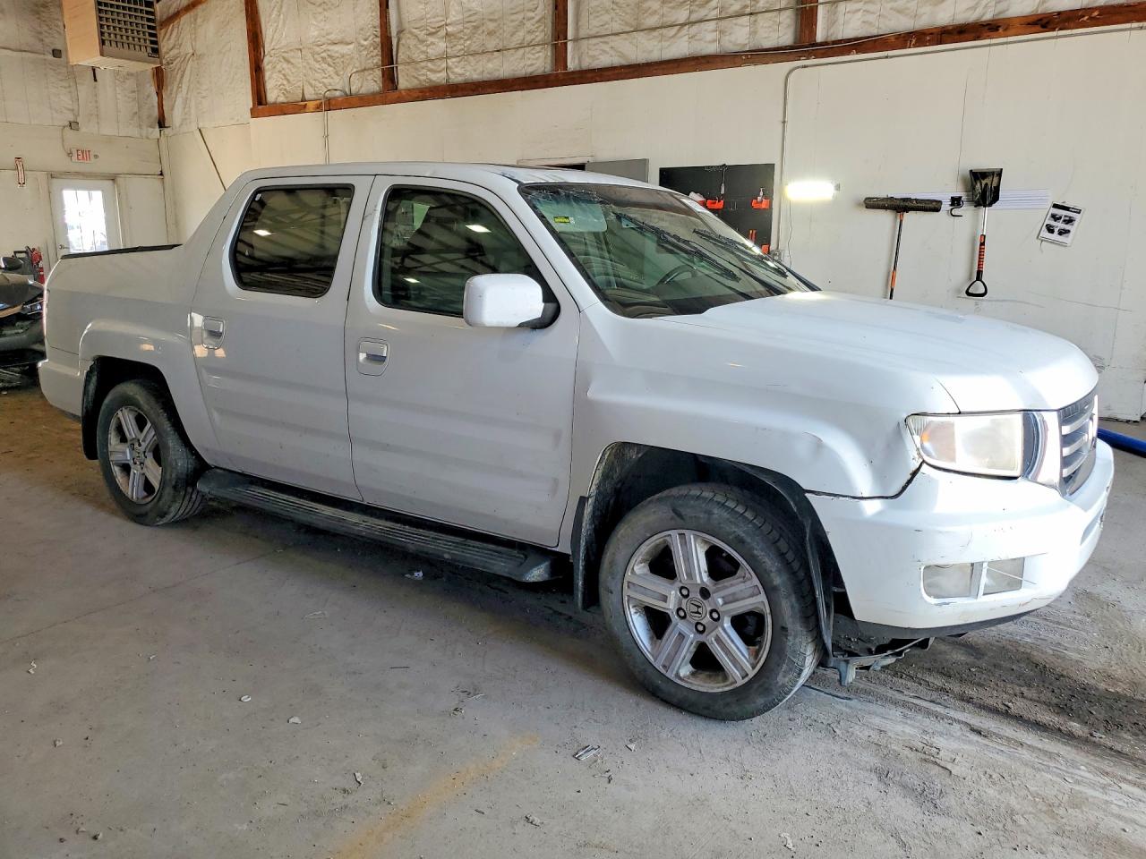 2012 Honda Ridgeline Rtl White vin: 5FPYK1F57CB452854