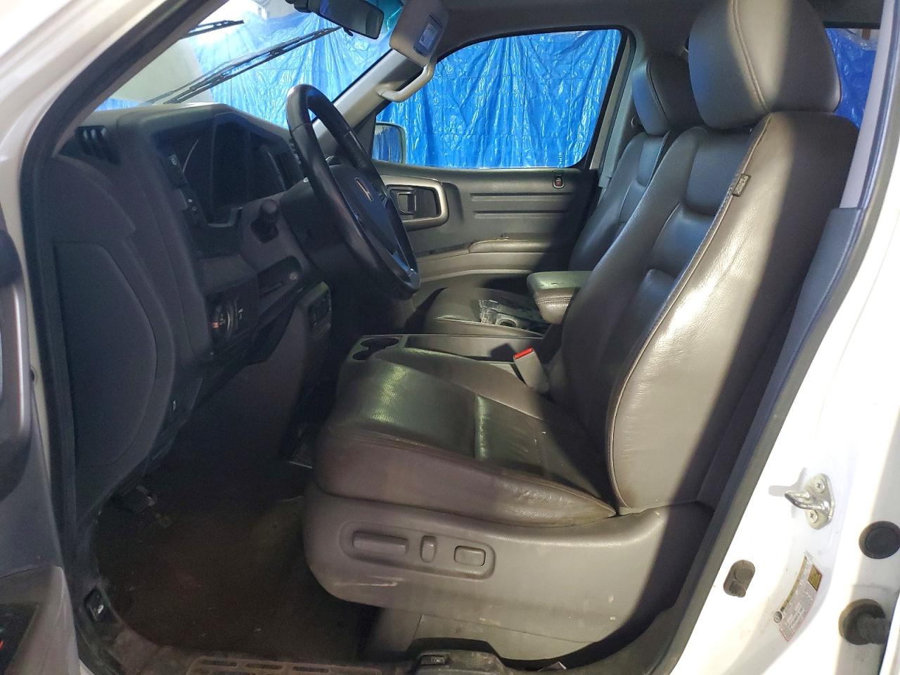 2012 Honda Ridgeline Rtl White vin: 5FPYK1F57CB452854