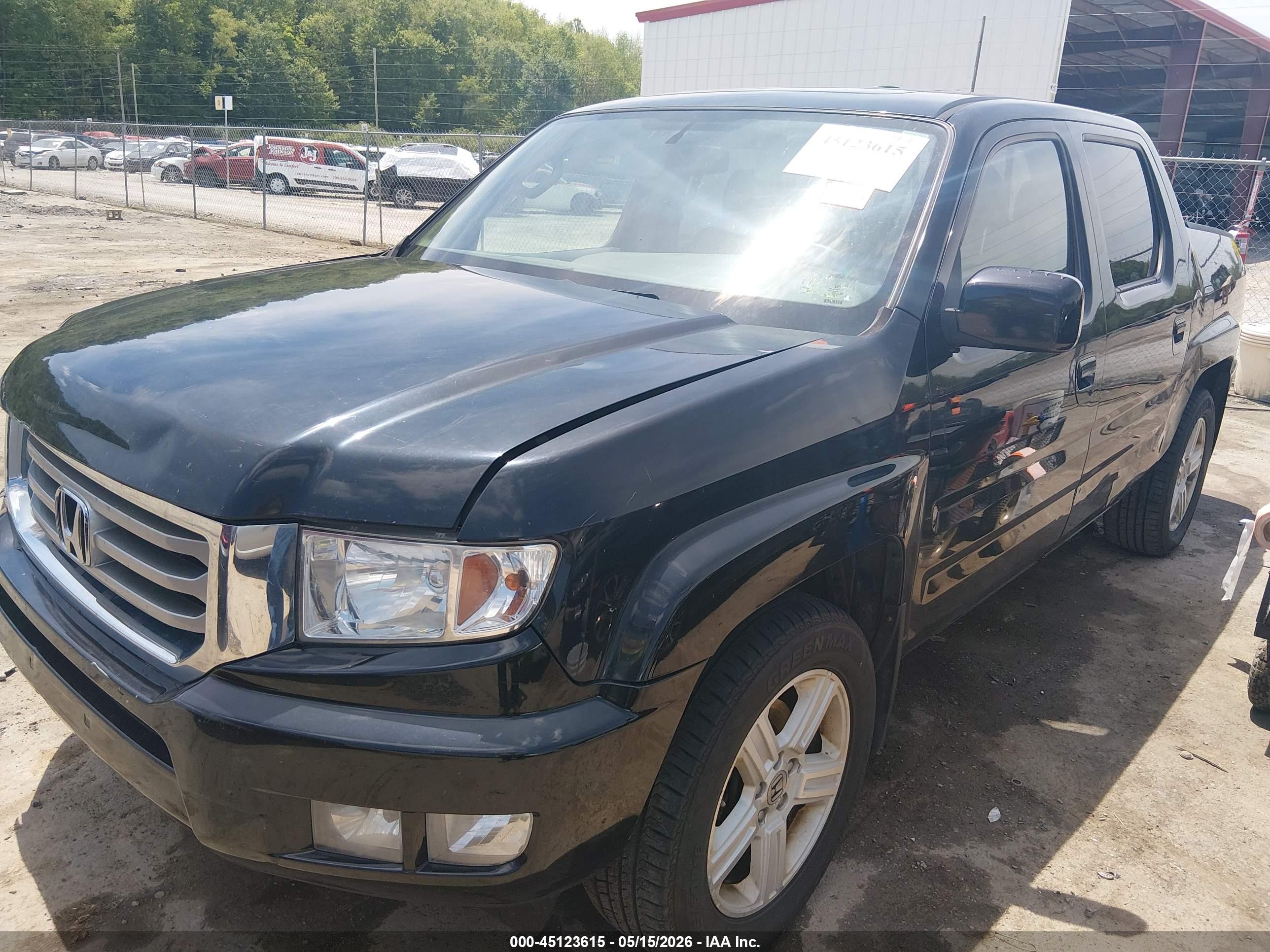 2013 Honda Ridgeline Rtl Black vin: 5FPYK1F57DB015437