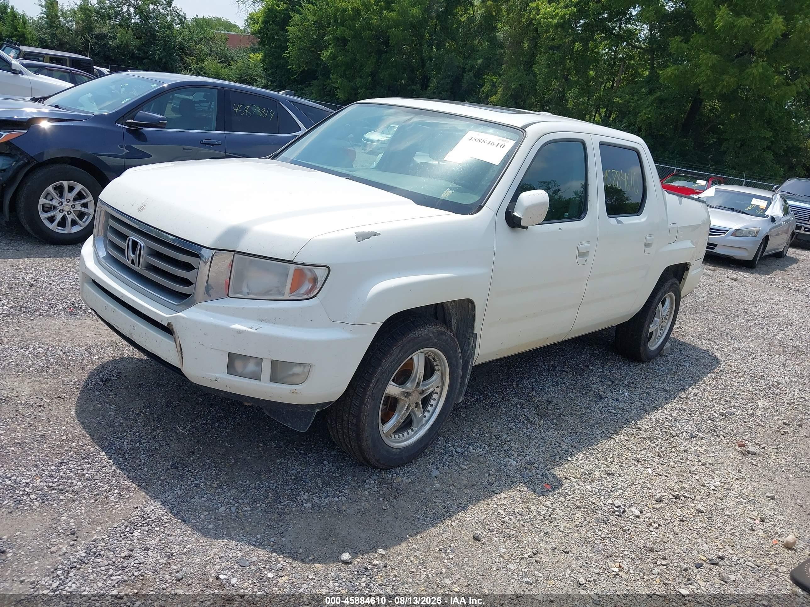 2014 Honda Ridgeline Rtl Белый vin: 5FPYK1F57EB004827