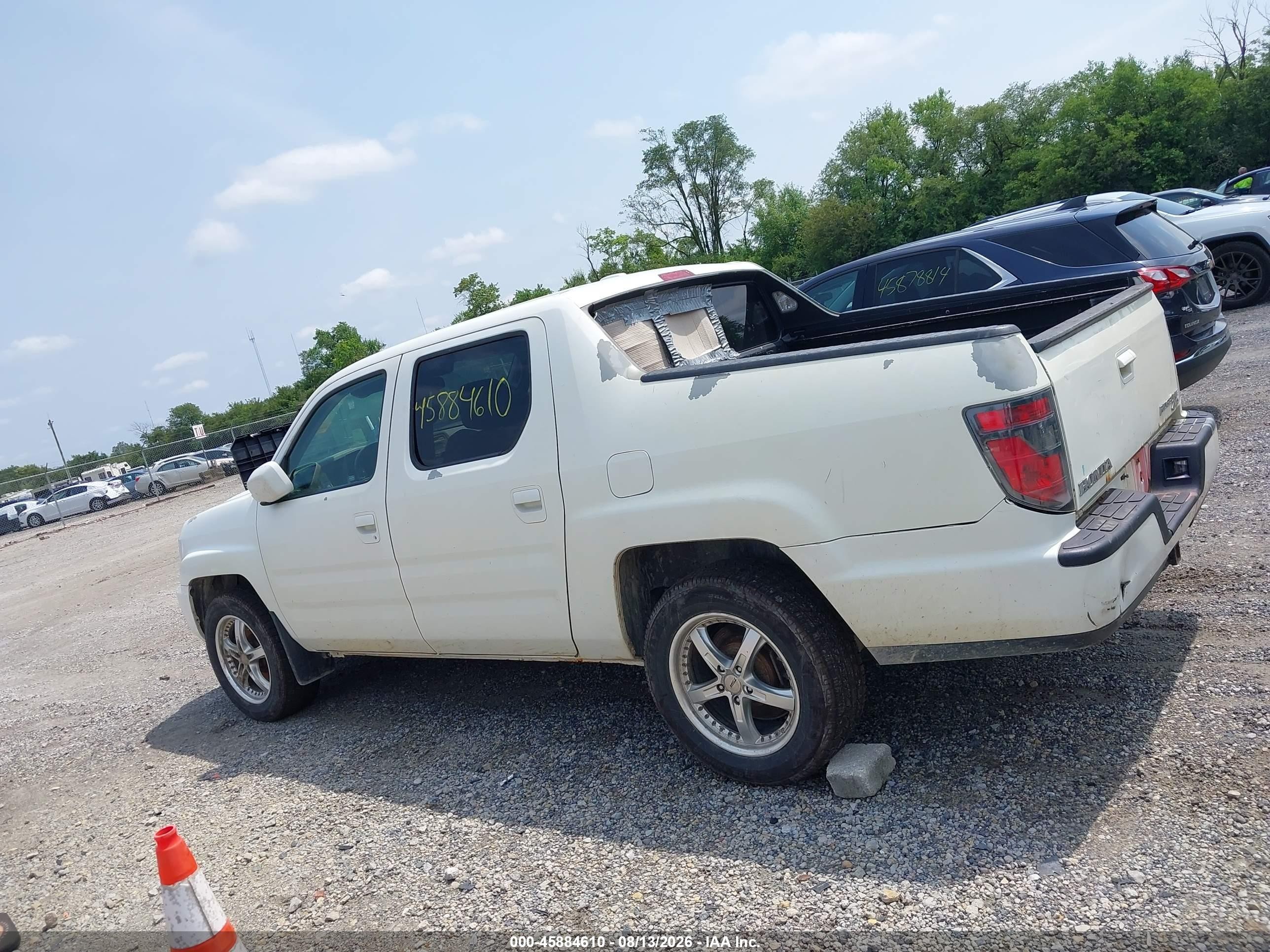 2014 Honda Ridgeline Rtl Белый vin: 5FPYK1F57EB004827