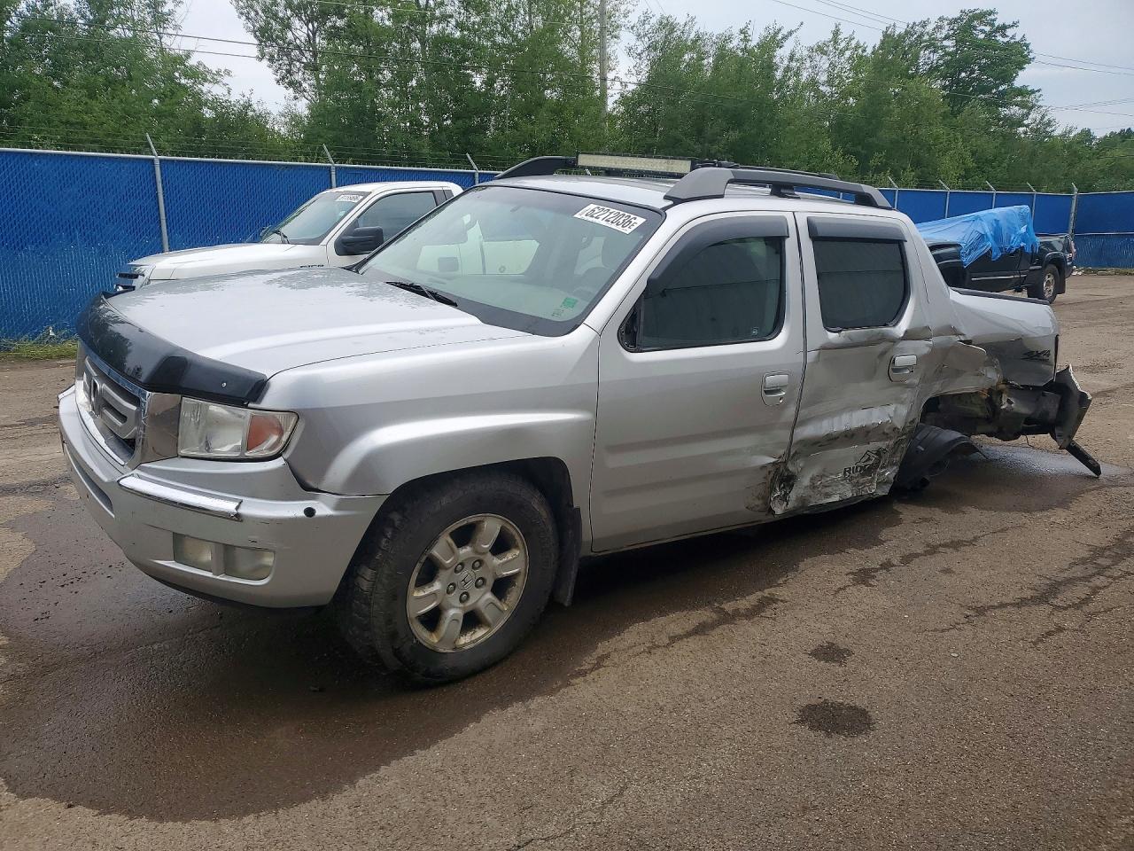 2010 Honda Ridgeline Rtl Silver vin: 5FPYK1F58AB503808