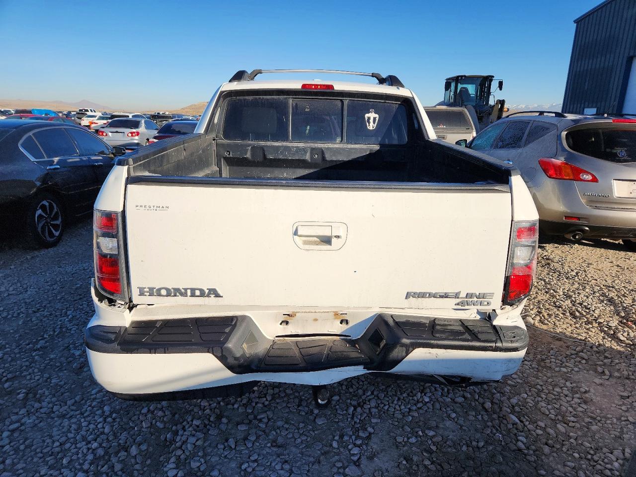 2012 Honda Ridgeline Rtl White vin: 5FPYK1F58CB453074