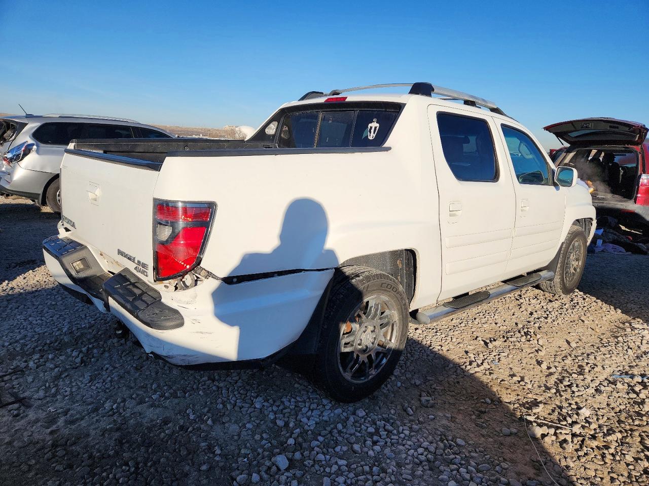 2012 Honda Ridgeline Rtl White vin: 5FPYK1F58CB453074