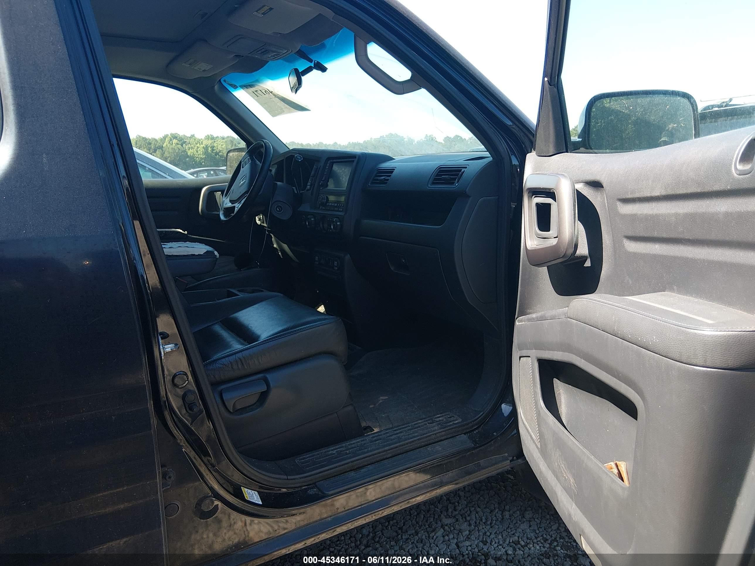 2012 Honda Ridgeline Rtl Черный vin: 5FPYK1F58CB454161