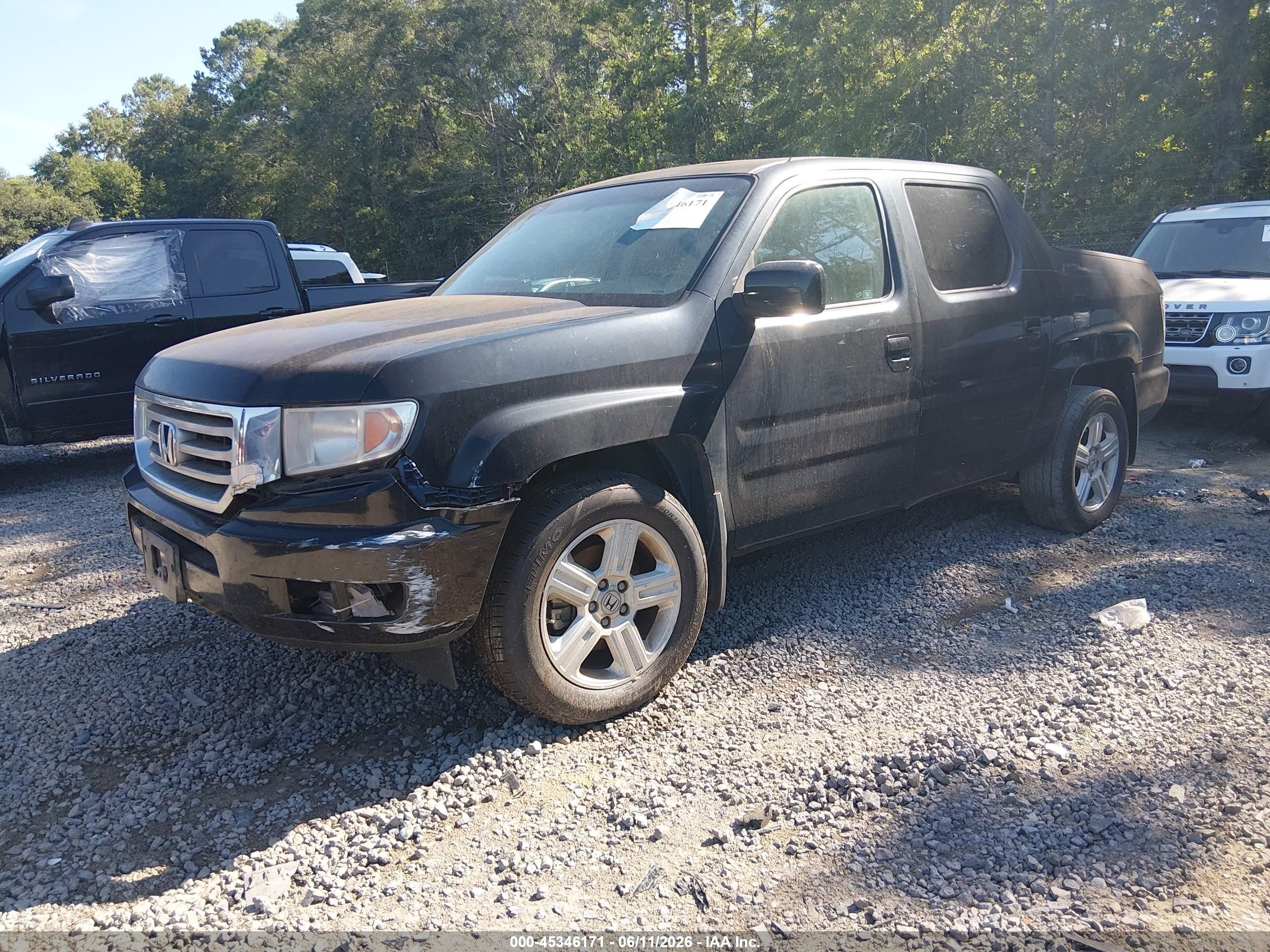 2012 Honda Ridgeline Rtl Черный vin: 5FPYK1F58CB454161