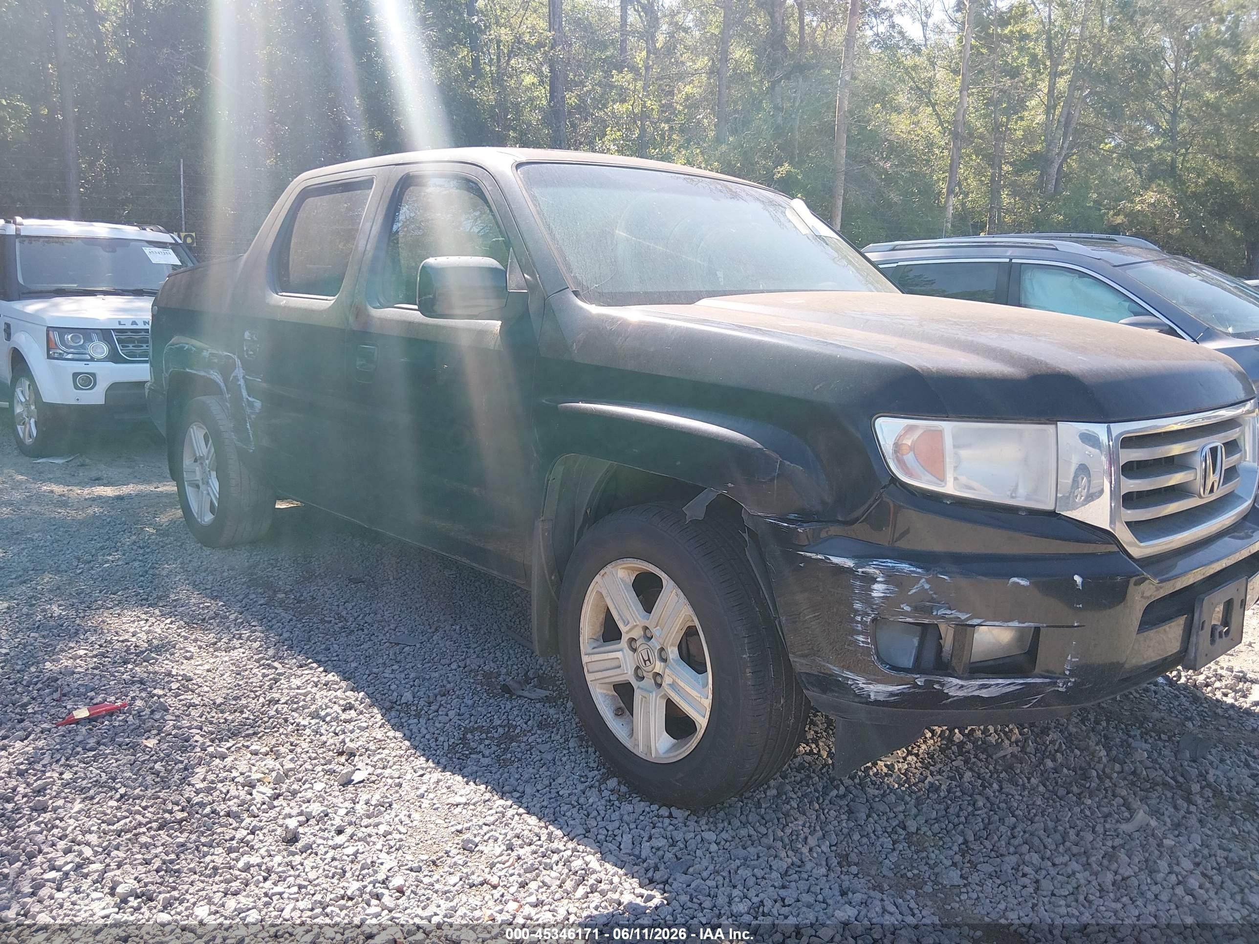 2012 Honda Ridgeline Rtl Черный vin: 5FPYK1F58CB454161