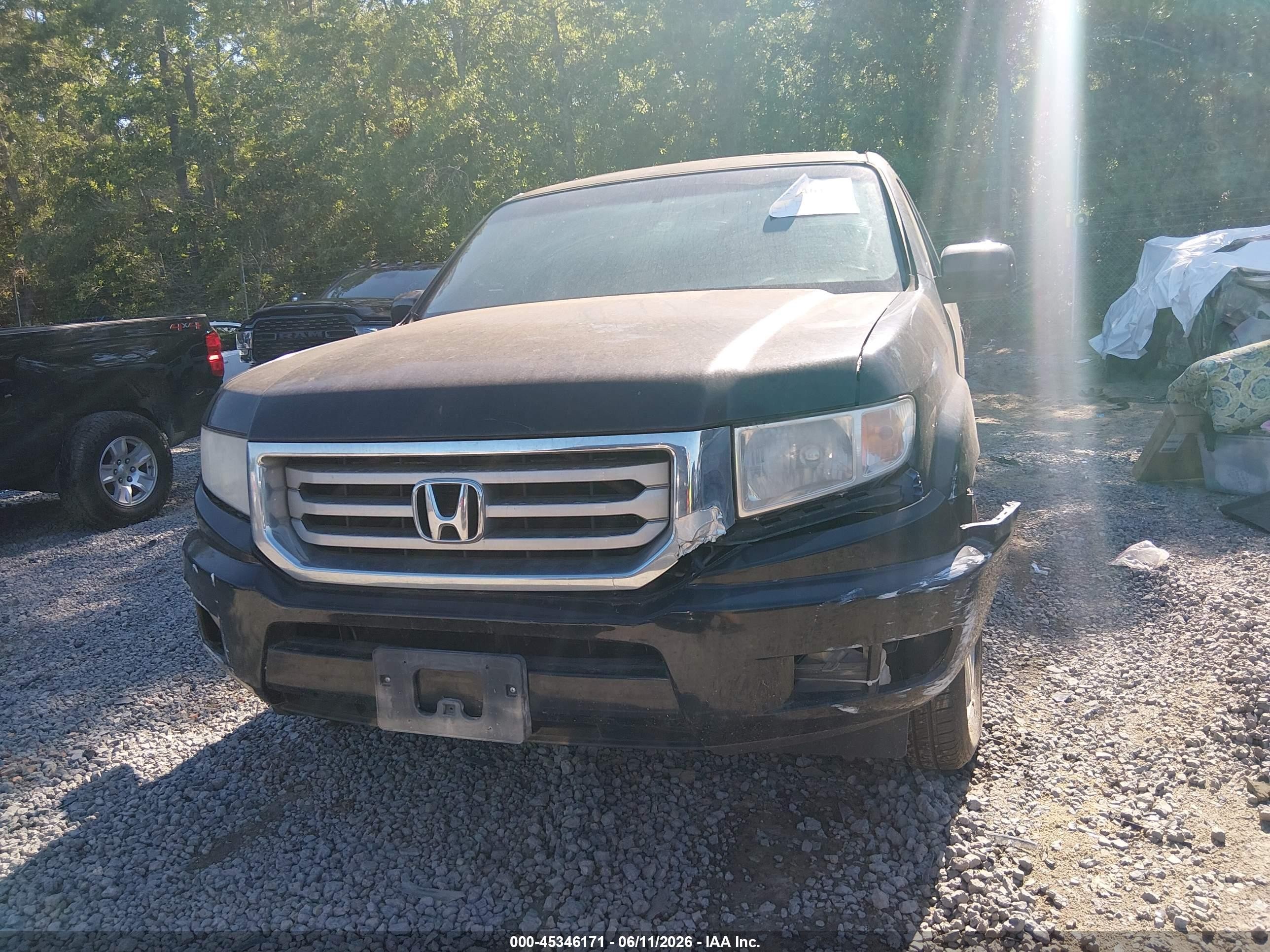 2012 Honda Ridgeline Rtl Черный vin: 5FPYK1F58CB454161