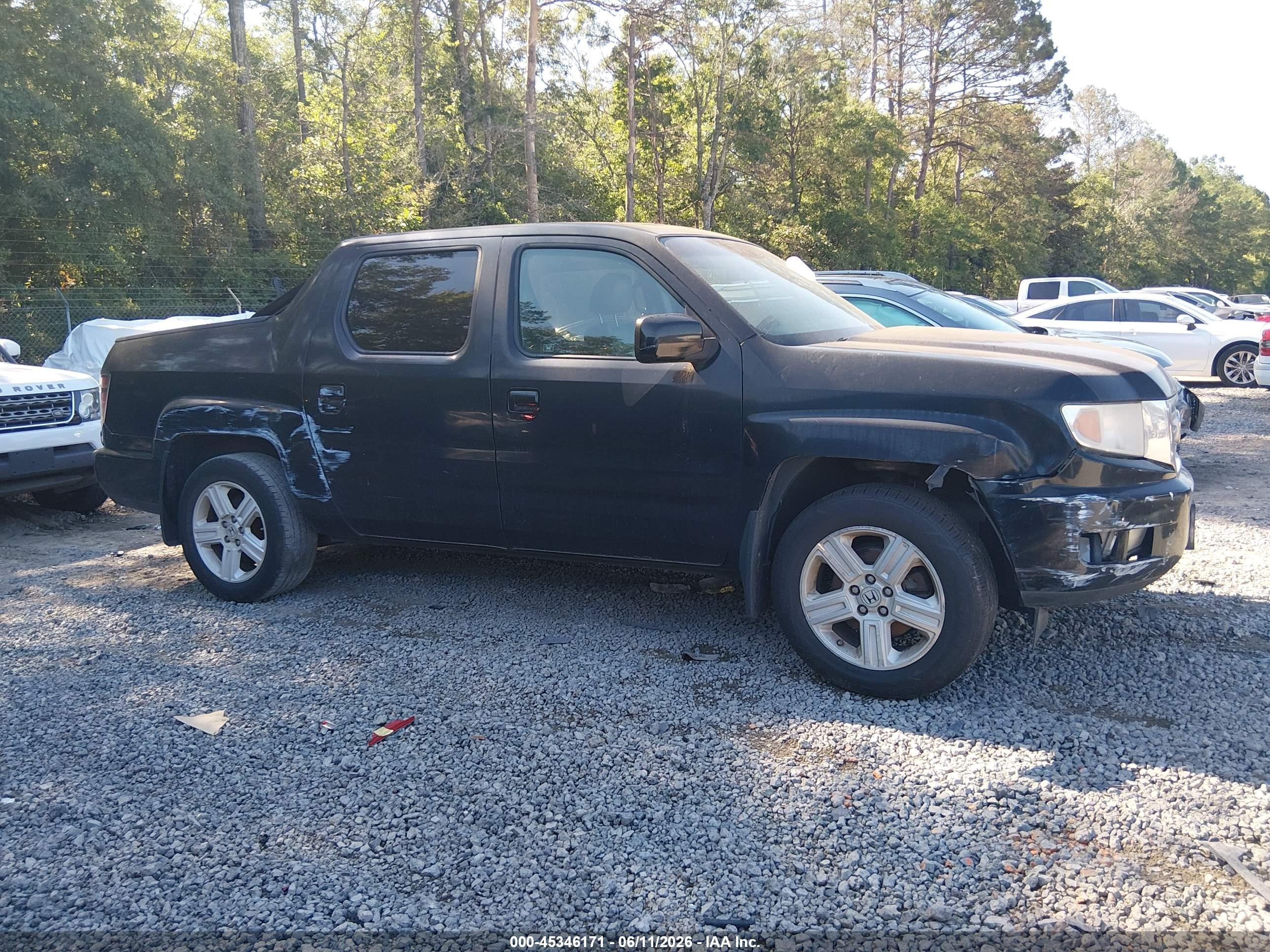 2012 Honda Ridgeline Rtl Черный vin: 5FPYK1F58CB454161