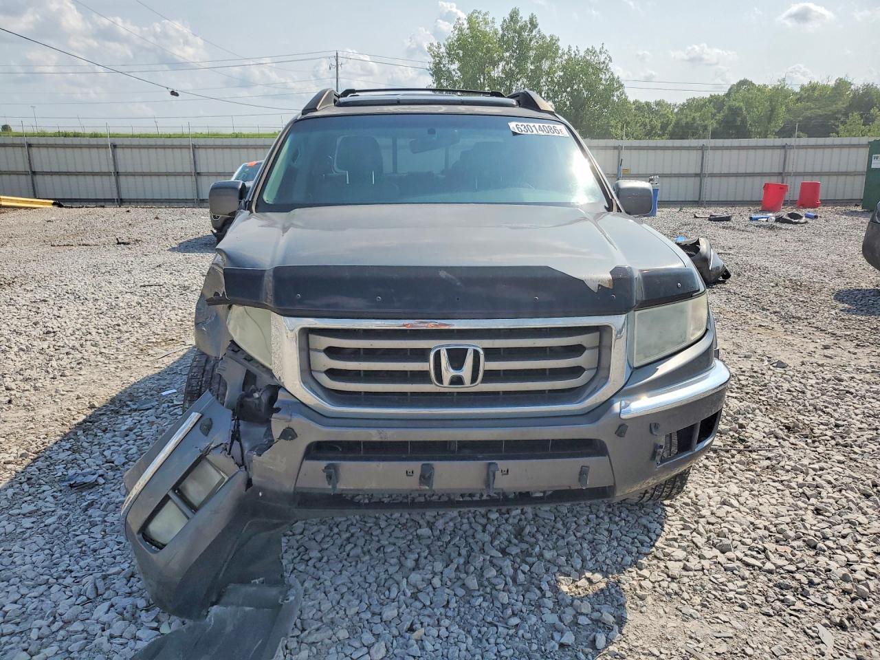 2012 Honda Ridgeline Rtl Gray vin: 5FPYK1F58CB457982