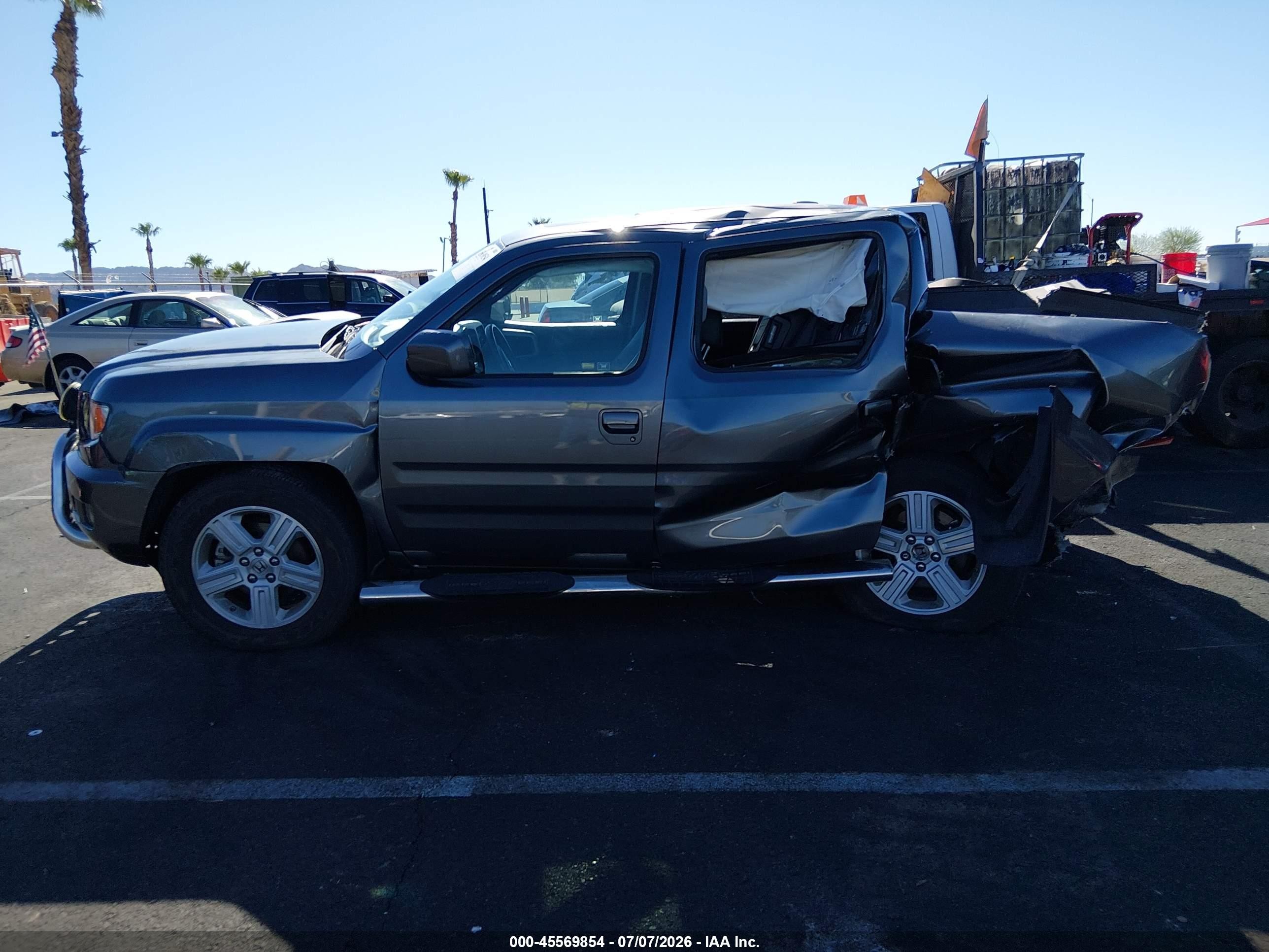 2011 Honda Ridgeline Rtl Серый vin: 5FPYK1F59BB002511