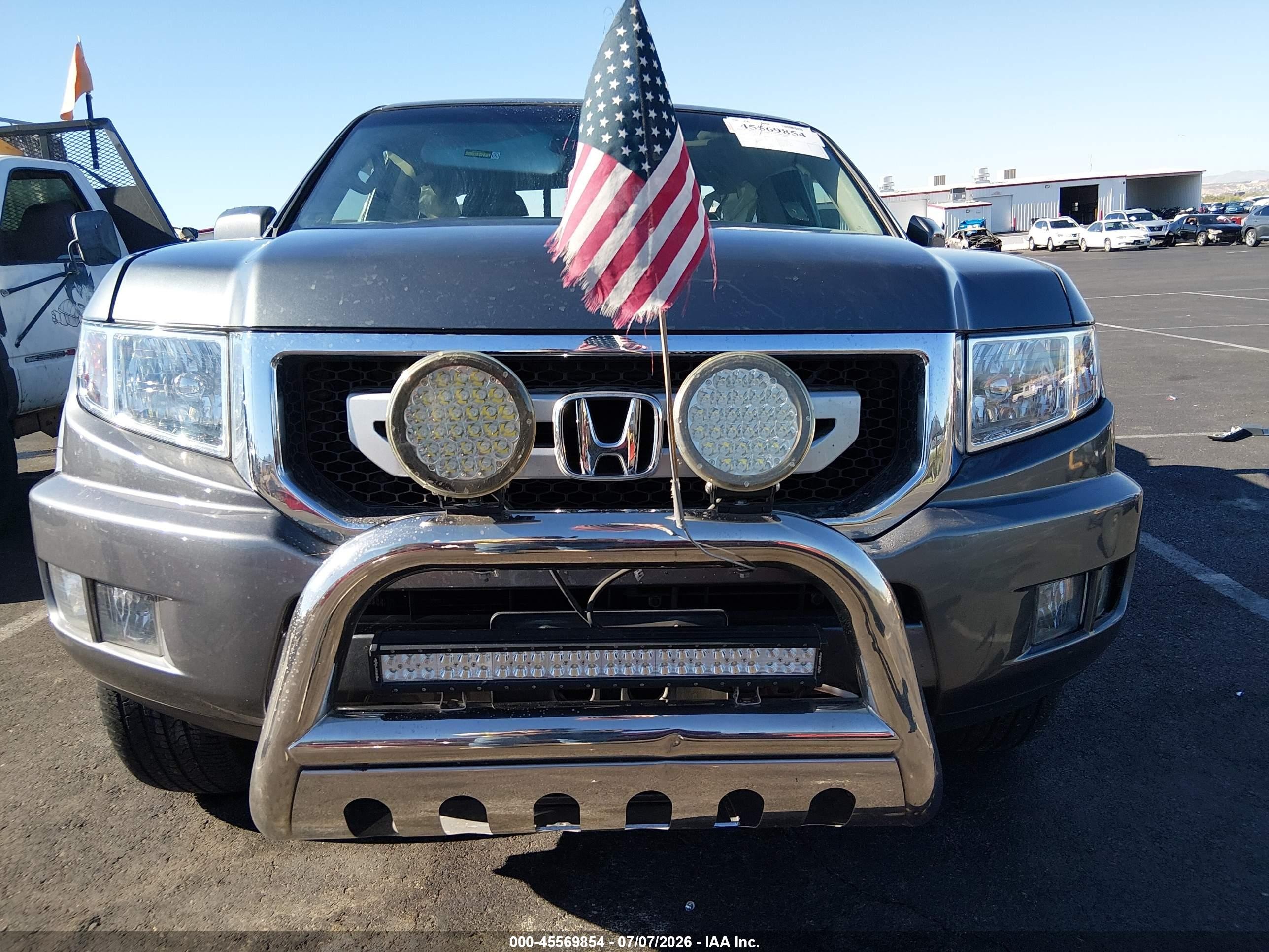 2011 Honda Ridgeline Rtl Серый vin: 5FPYK1F59BB002511