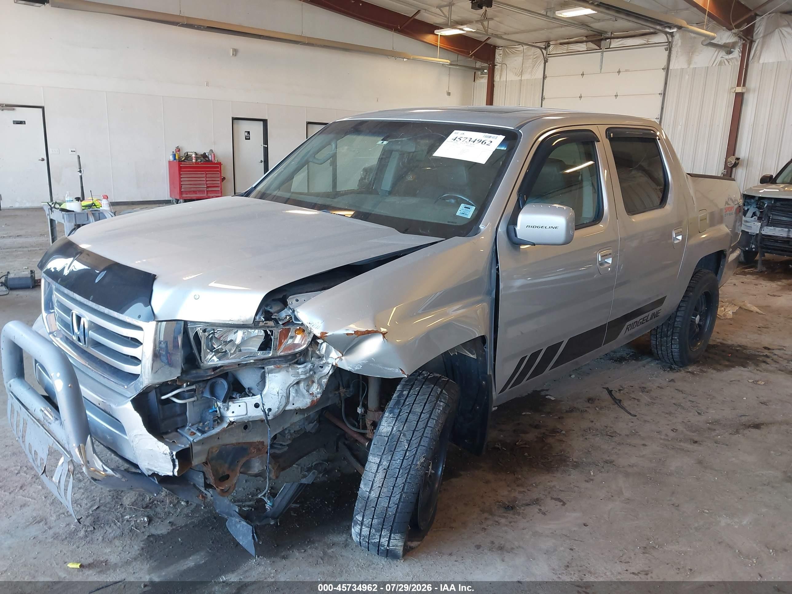 2012 Honda Ridgeline Rtl Серебряный vin: 5FPYK1F59CB551711