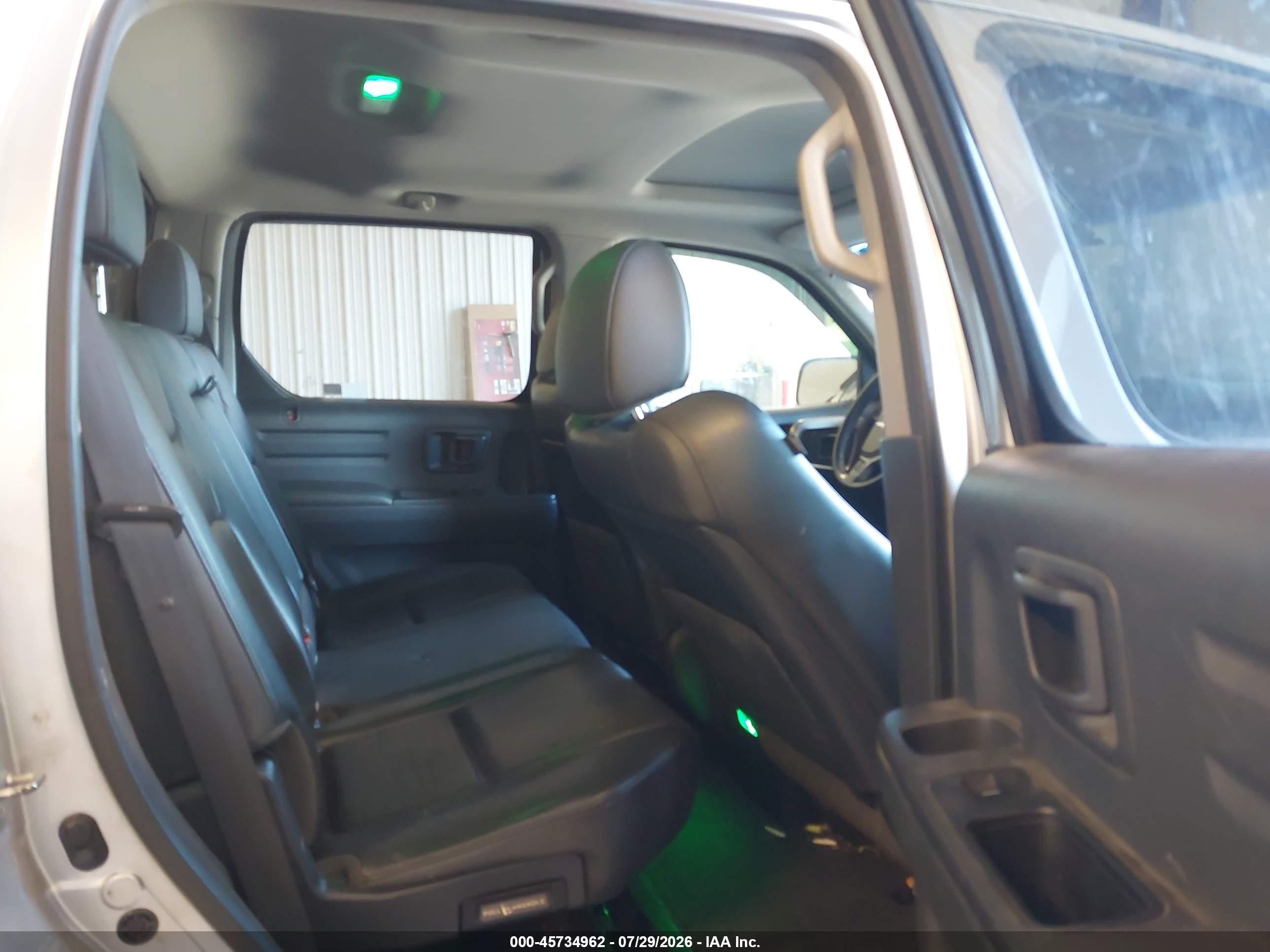 2012 Honda Ridgeline Rtl Серебряный vin: 5FPYK1F59CB551711