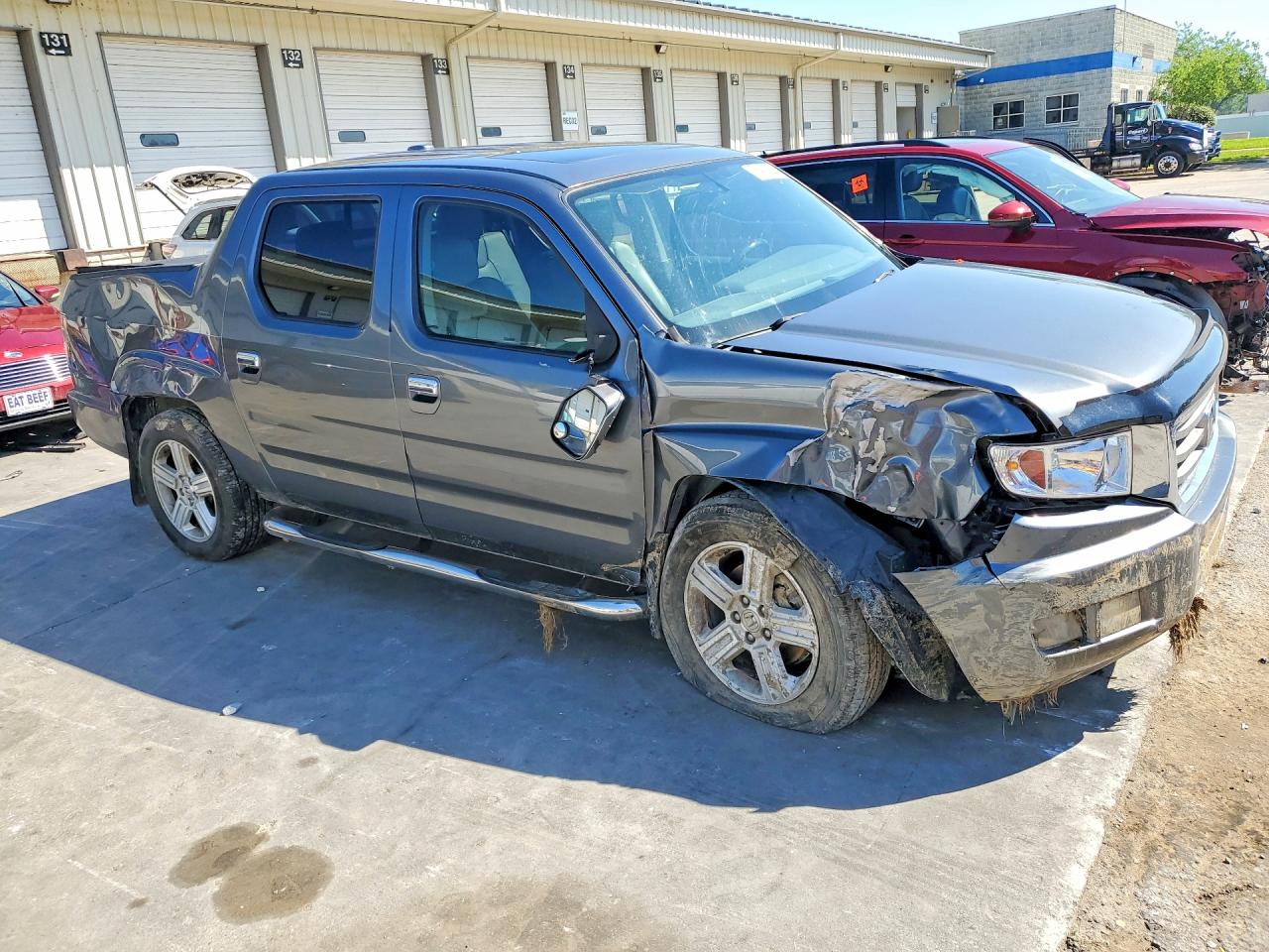 2013 Honda Ridgeline Rtl Gray vin: 5FPYK1F59DB002575