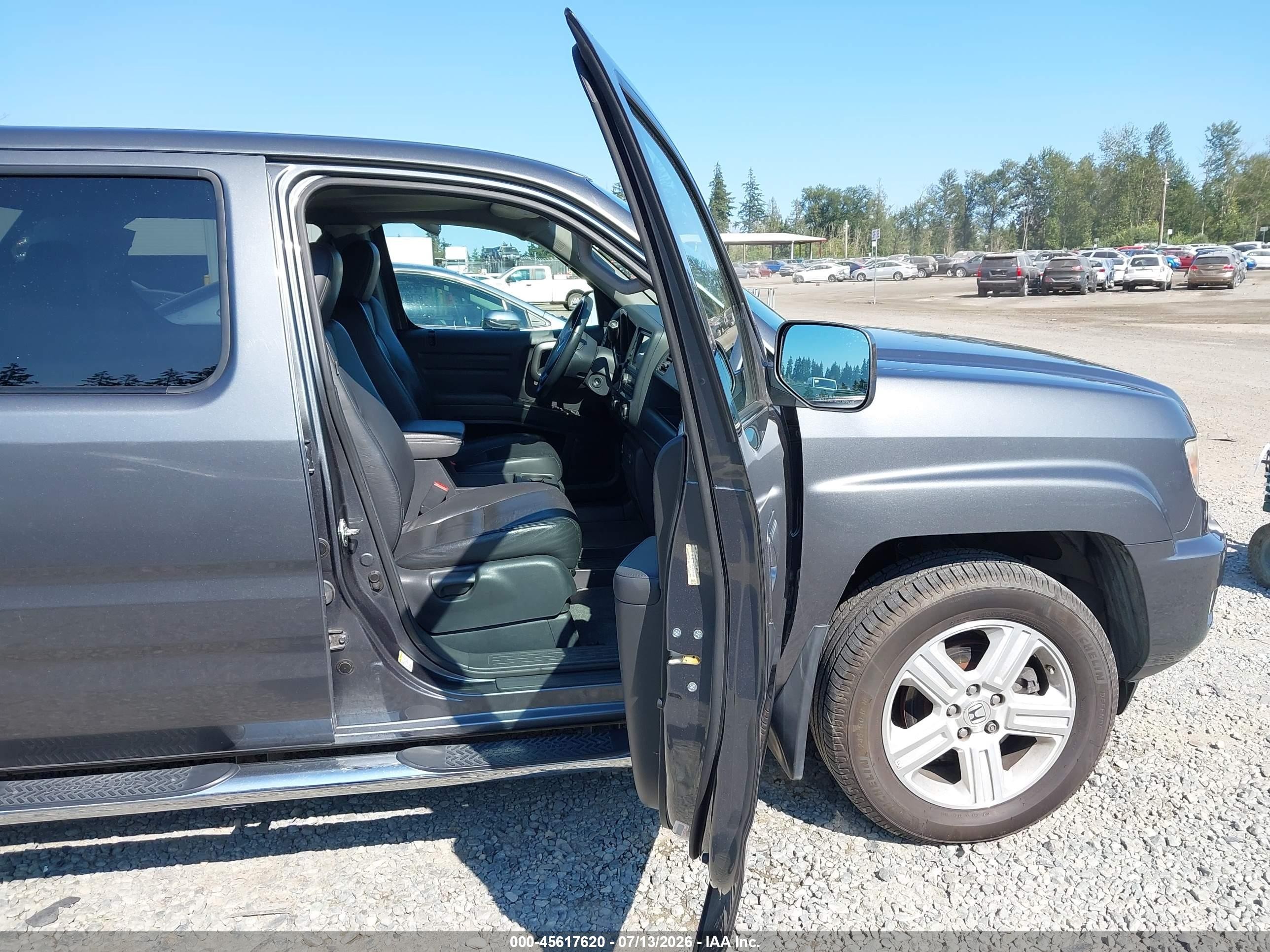 2013 Honda Ridgeline Rtl Gray vin: 5FPYK1F59DB005492