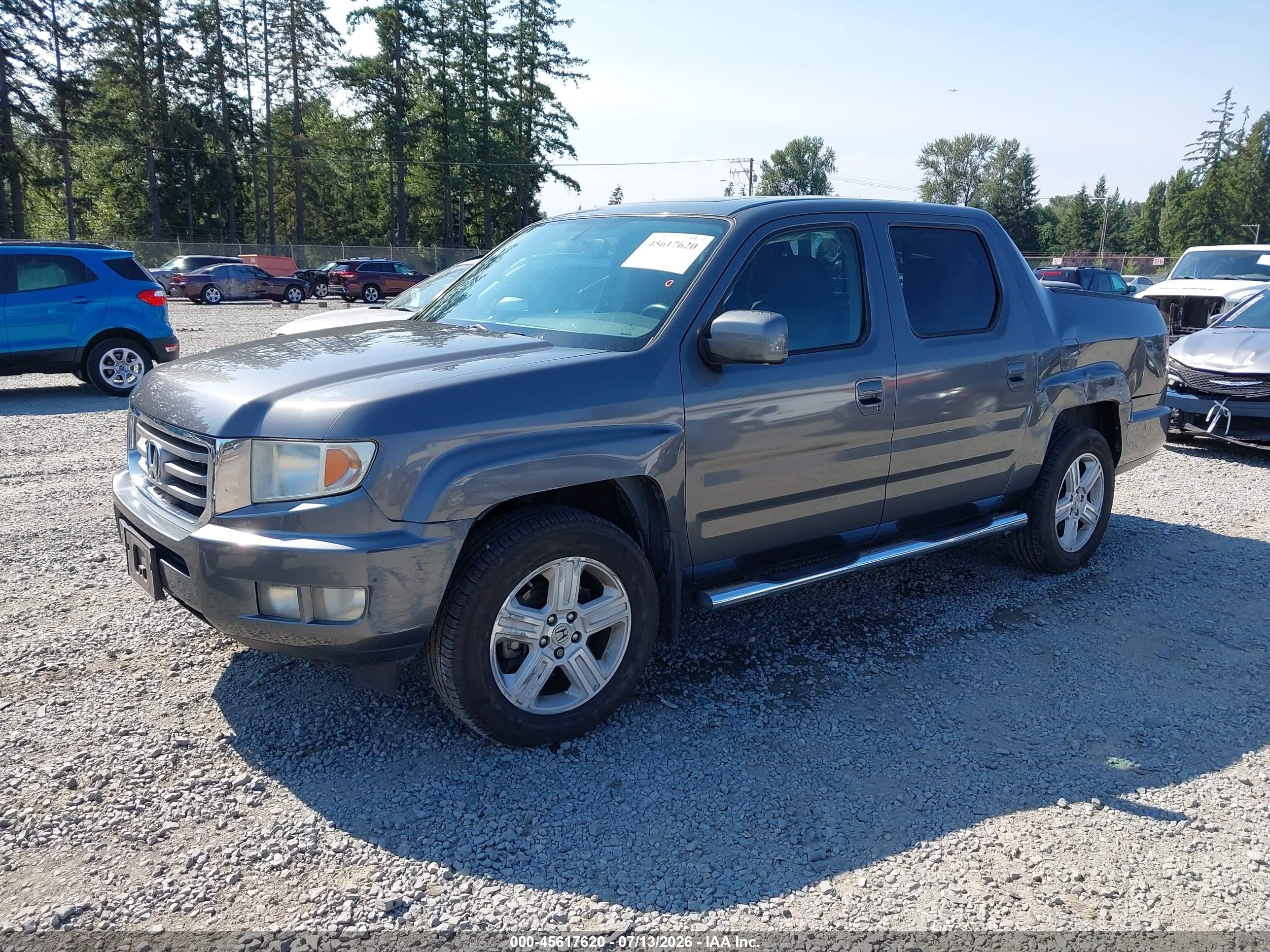 2013 Honda Ridgeline Rtl Gray vin: 5FPYK1F59DB005492
