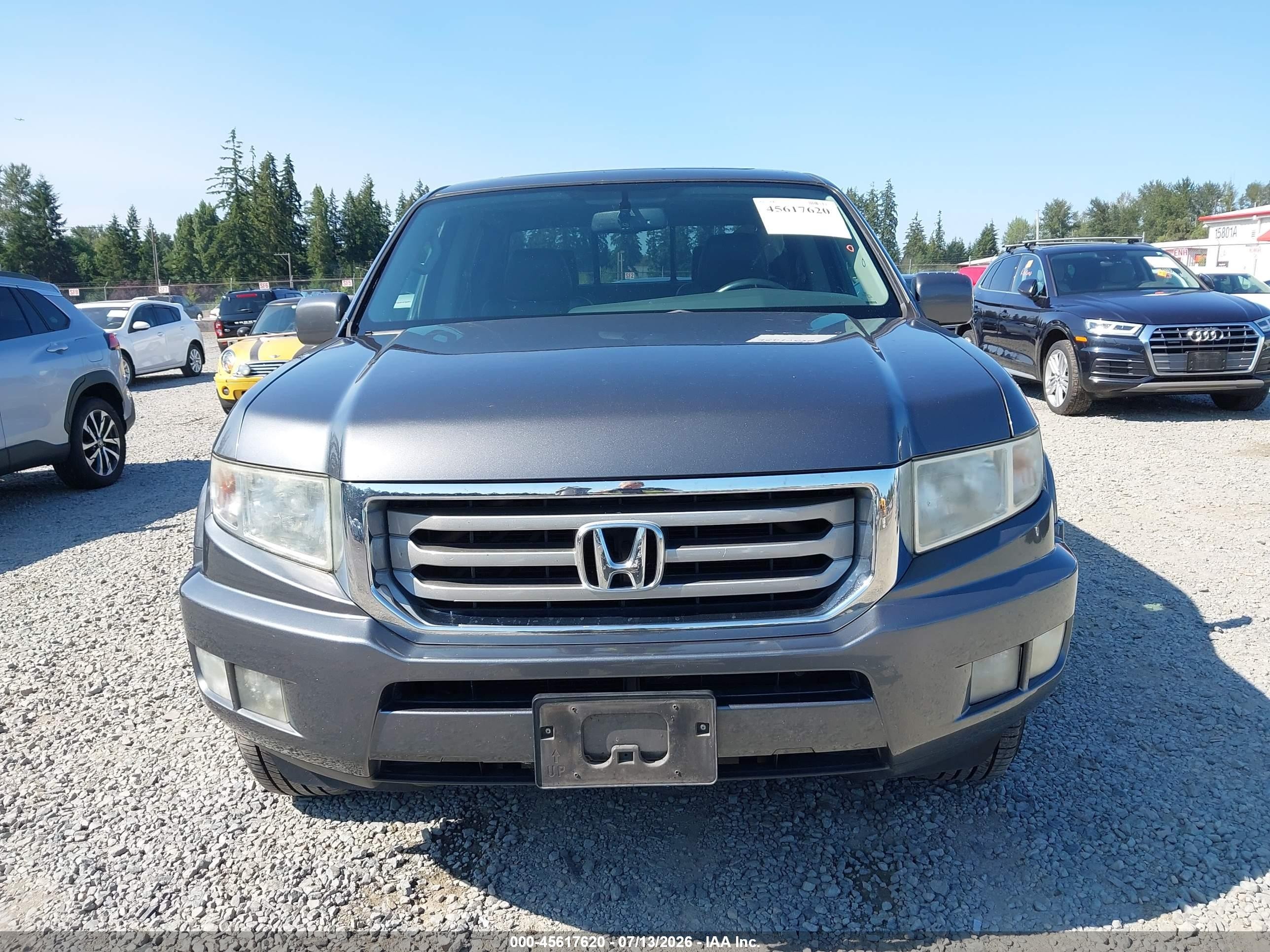 2013 Honda Ridgeline Rtl Gray vin: 5FPYK1F59DB005492