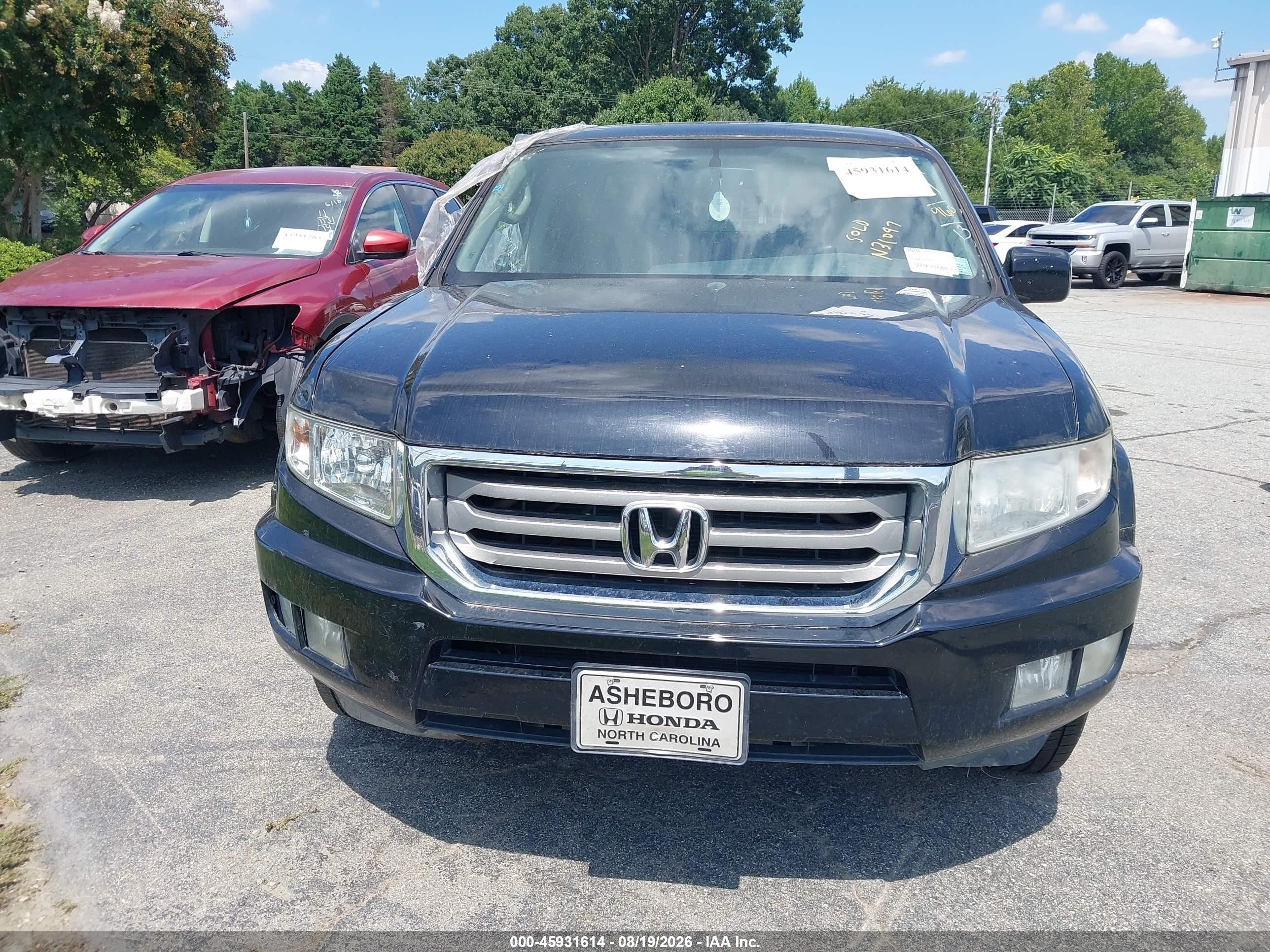 2013 Honda Ridgeline Rtl Black vin: 5FPYK1F59DB007274