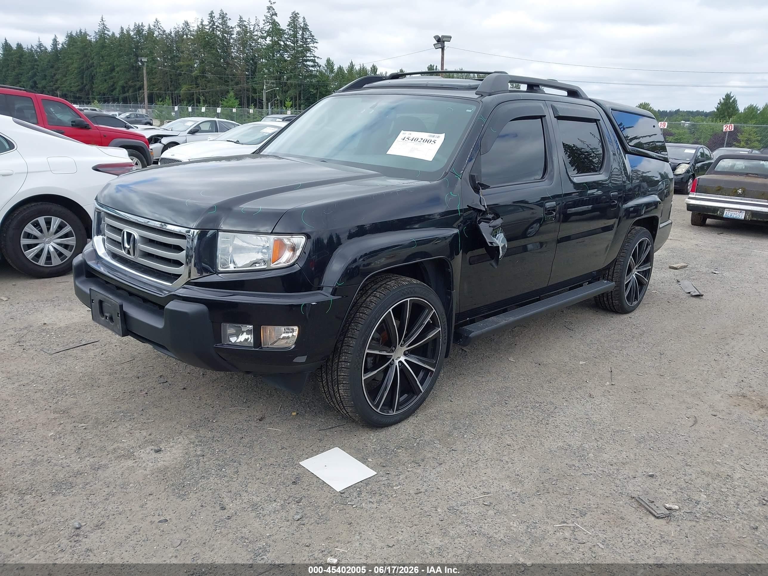 2014 Honda Ridgeline Rtl Black vin: 5FPYK1F59EB002206