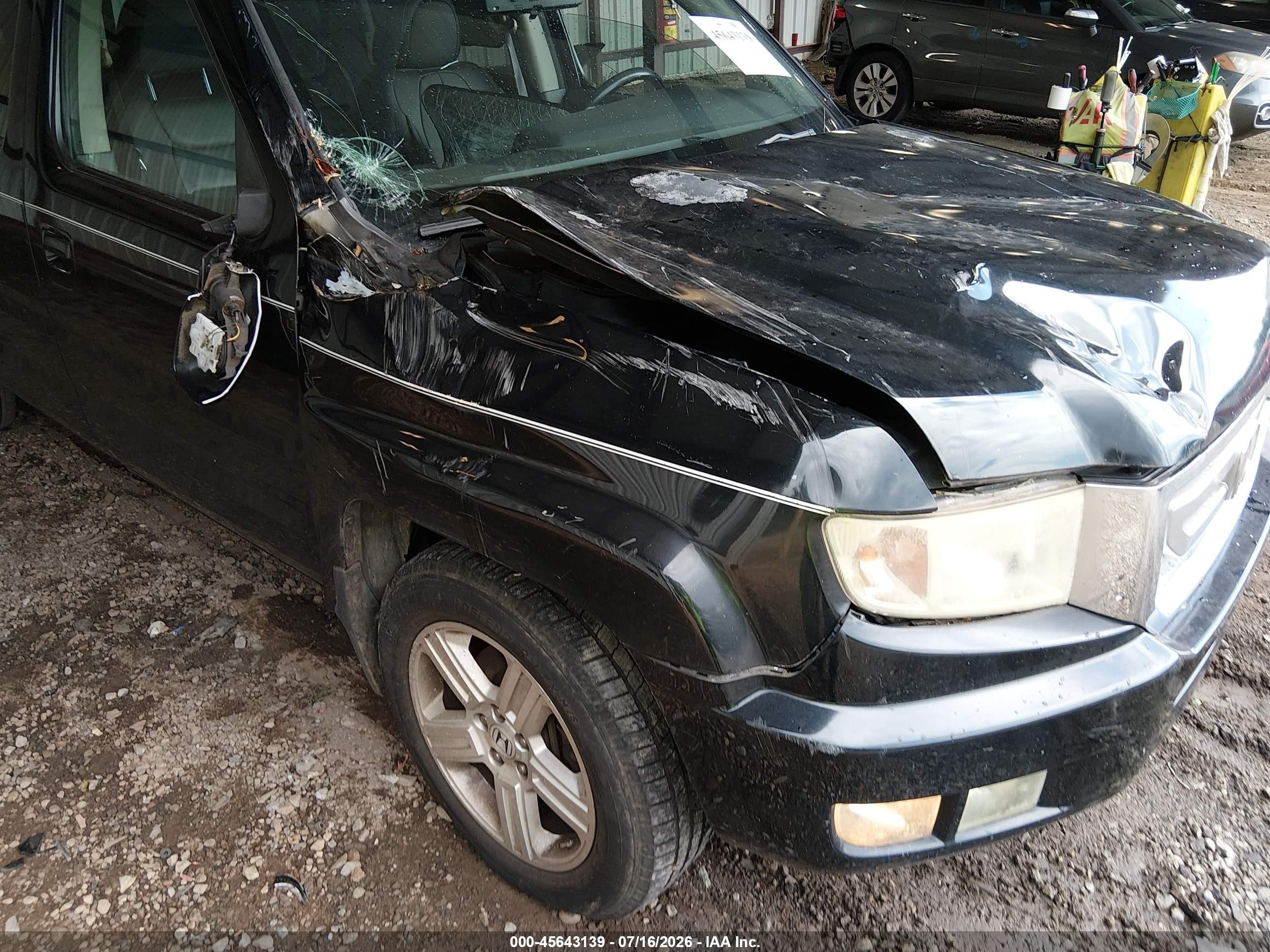 2010 Honda Ridgeline Rtl Black vin: 5FPYK1F5XAB013306