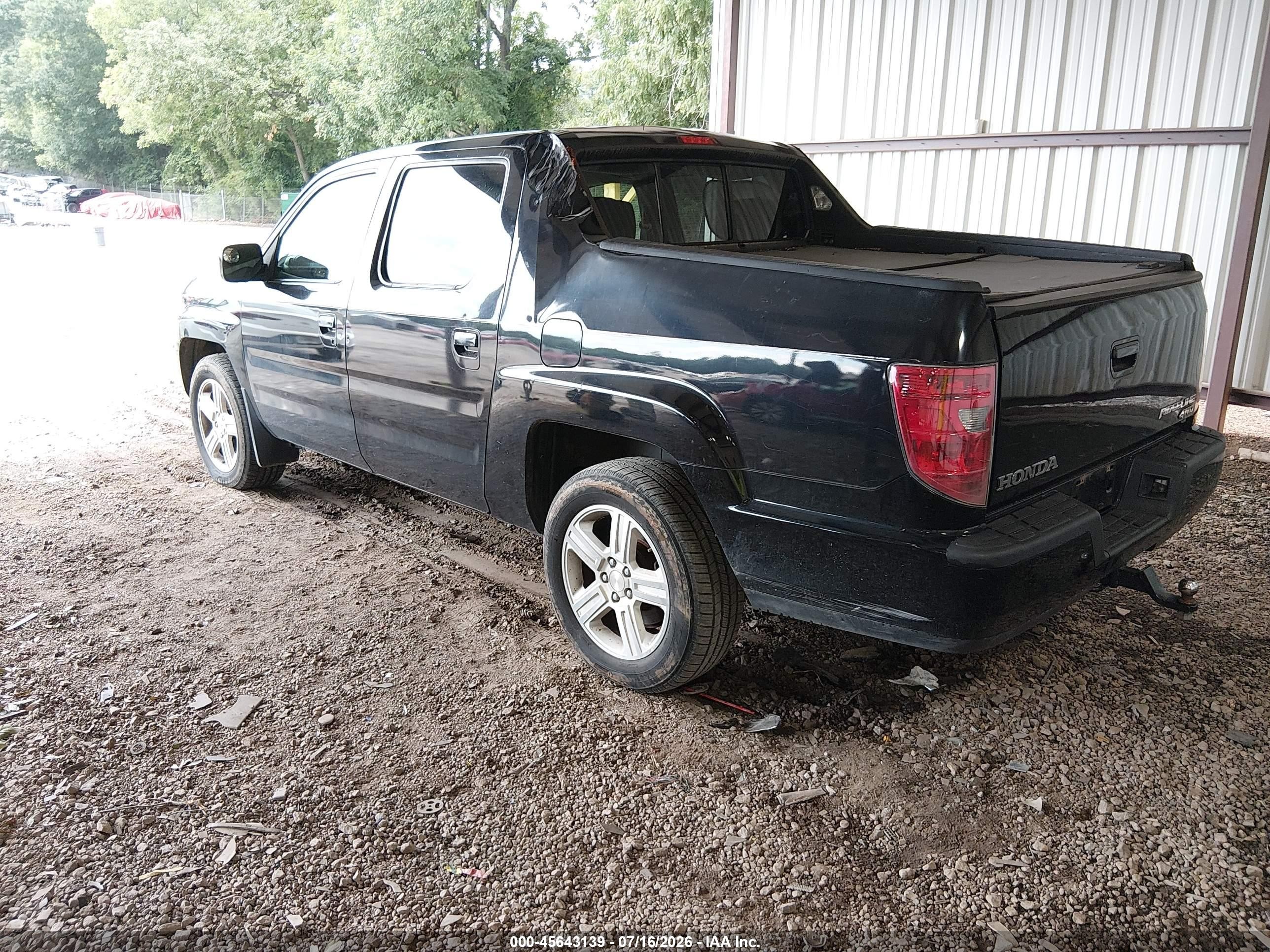 2010 Honda Ridgeline Rtl Black vin: 5FPYK1F5XAB013306