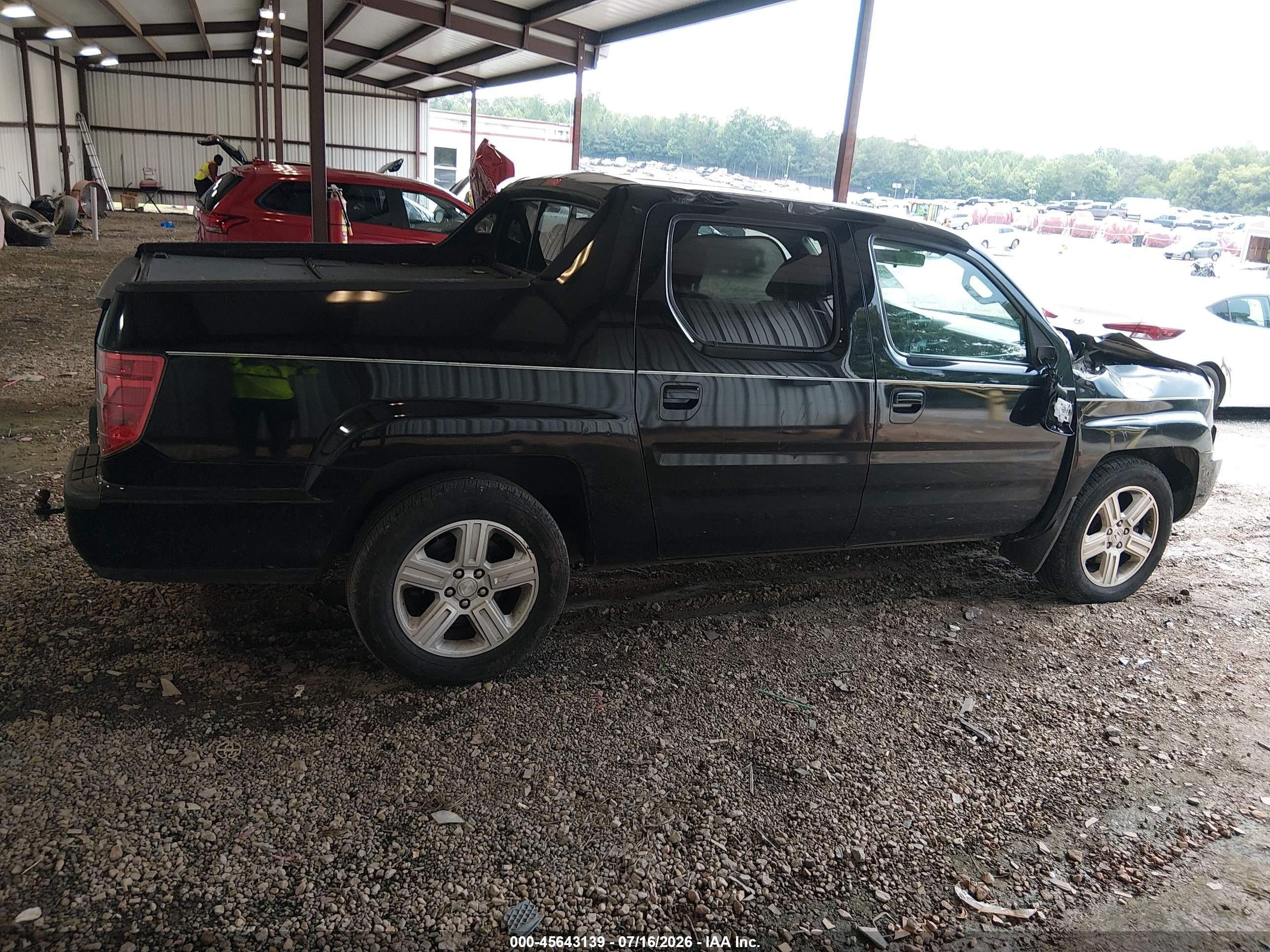 2010 Honda Ridgeline Rtl Black vin: 5FPYK1F5XAB013306