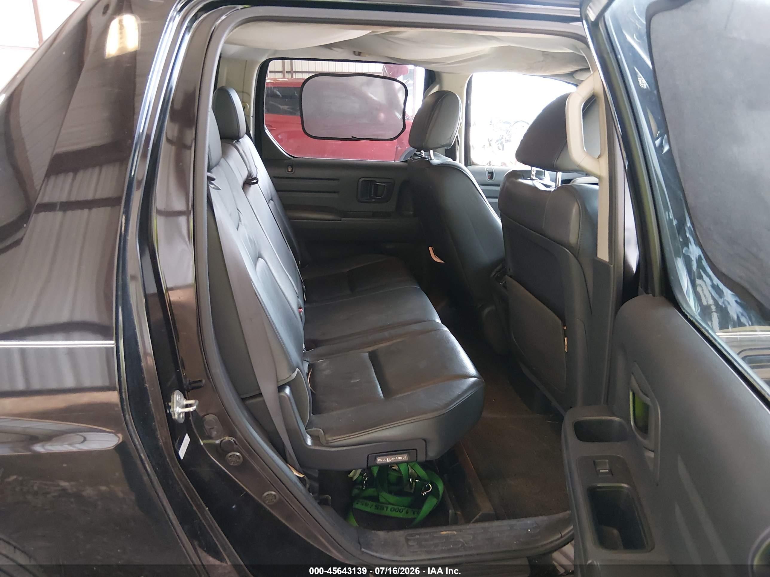2010 Honda Ridgeline Rtl Black vin: 5FPYK1F5XAB013306