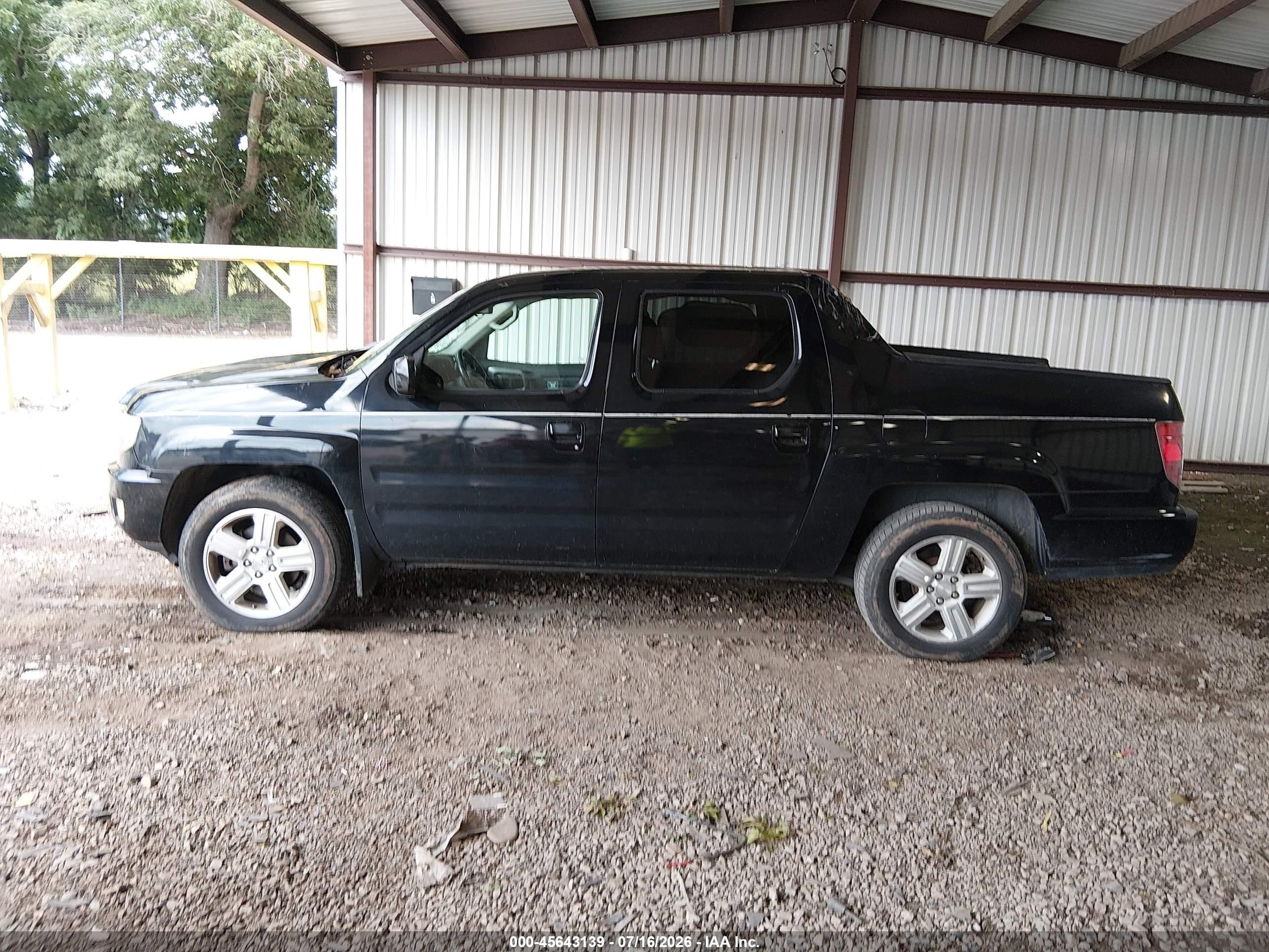 2010 Honda Ridgeline Rtl Black vin: 5FPYK1F5XAB013306