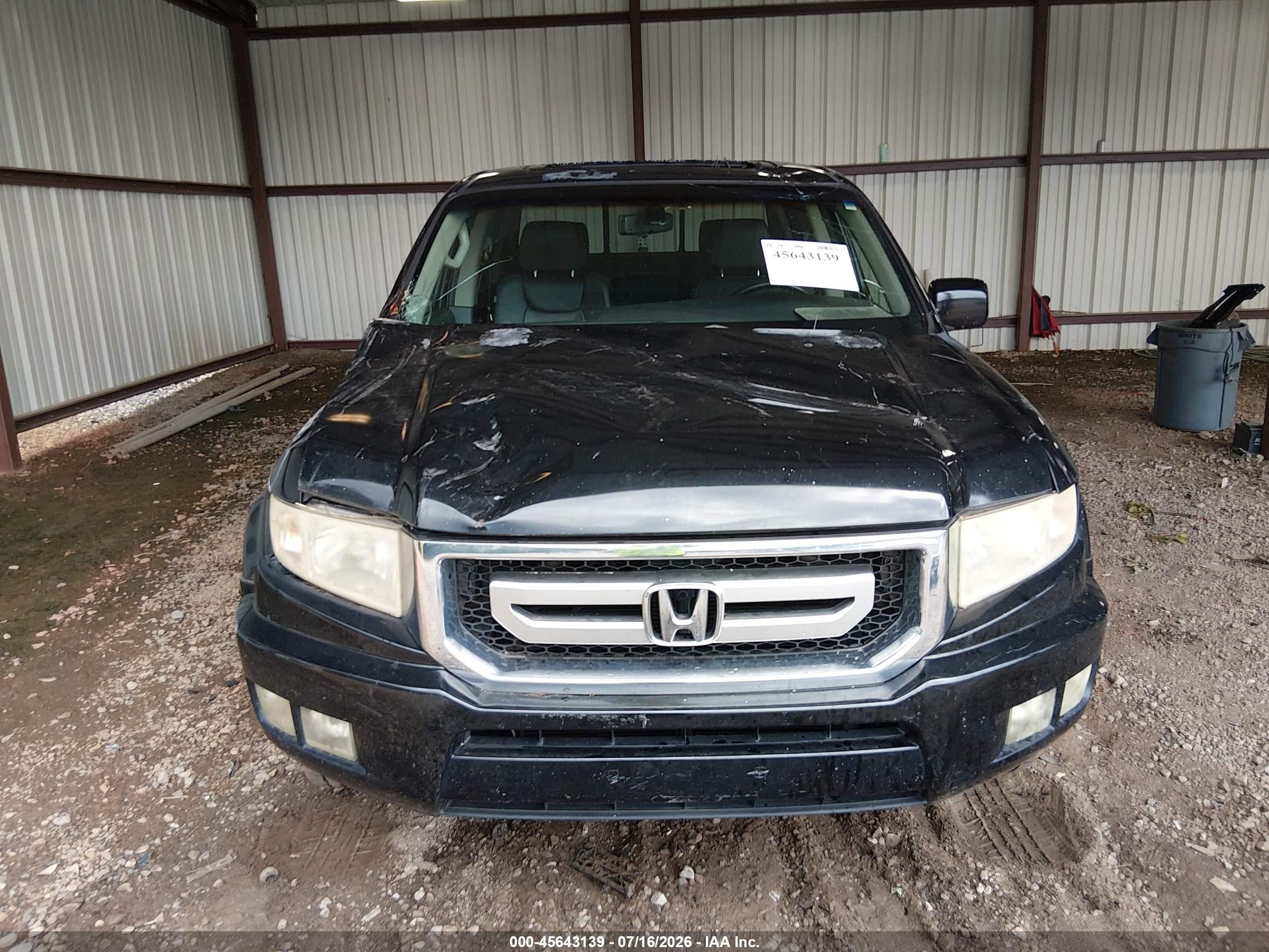 2010 Honda Ridgeline Rtl Black vin: 5FPYK1F5XAB013306