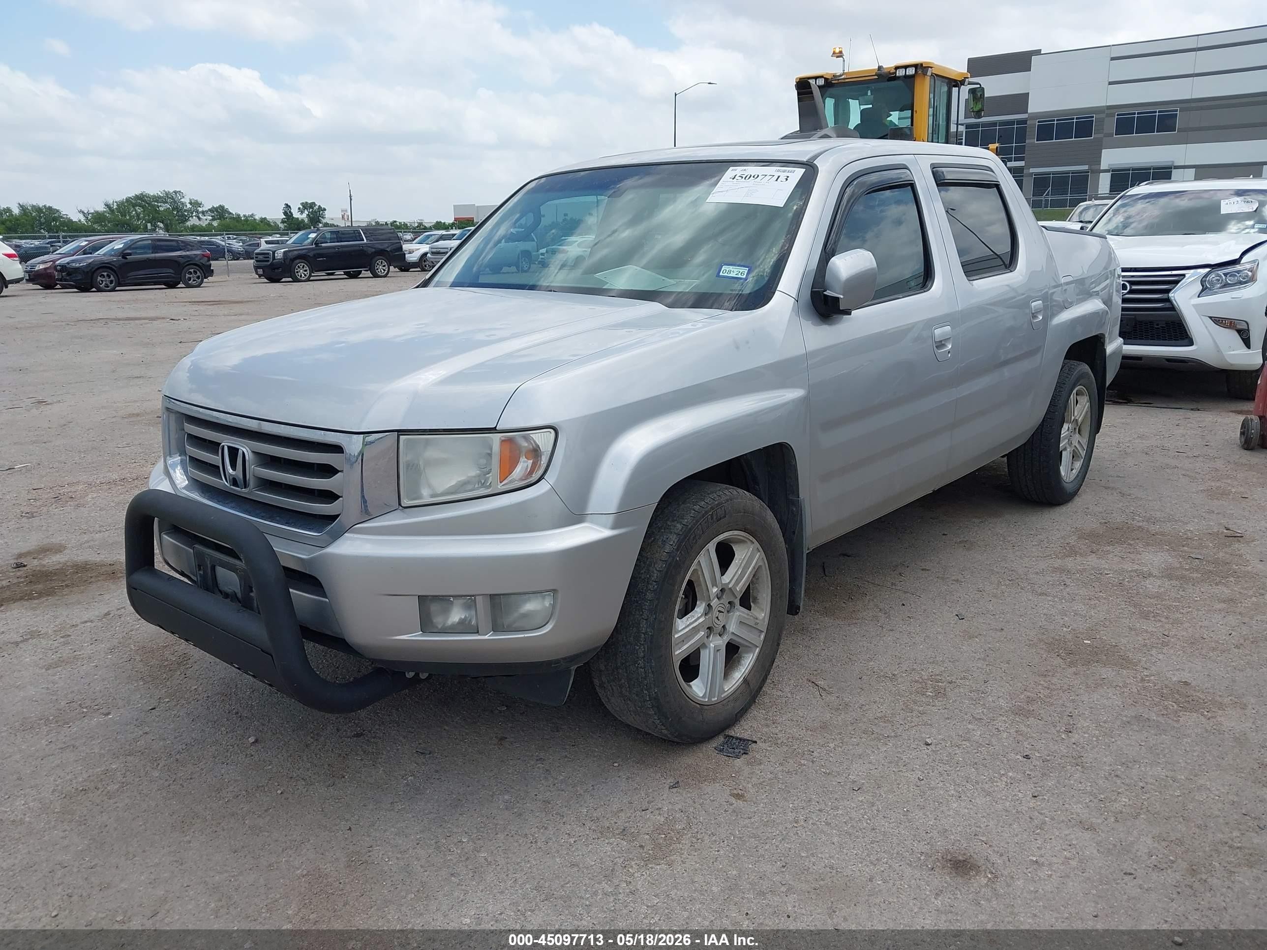 2012 Honda Ridgeline Rtl Серебряный vin: 5FPYK1F5XCB460379