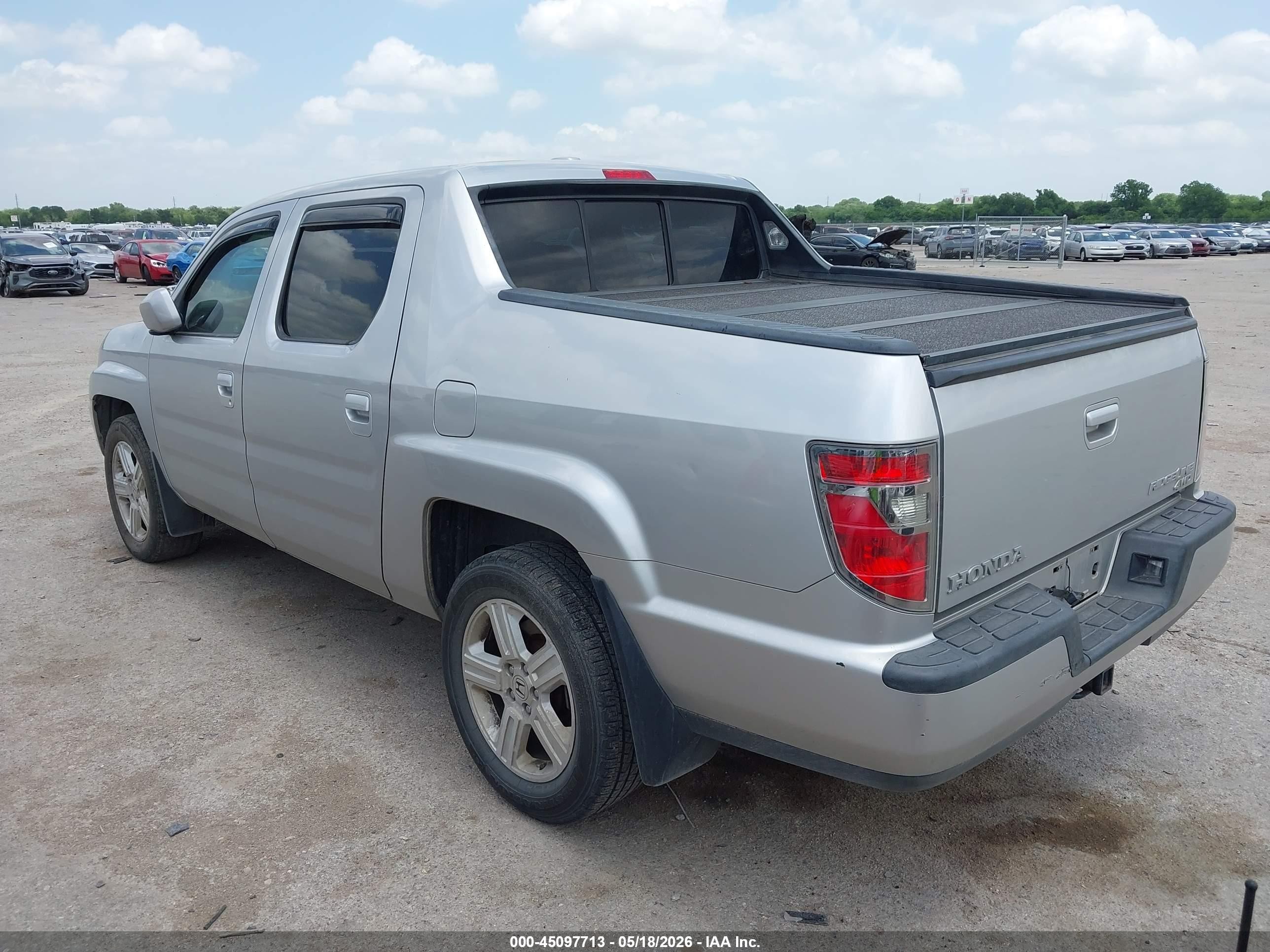 2012 Honda Ridgeline Rtl Серебряный vin: 5FPYK1F5XCB460379
