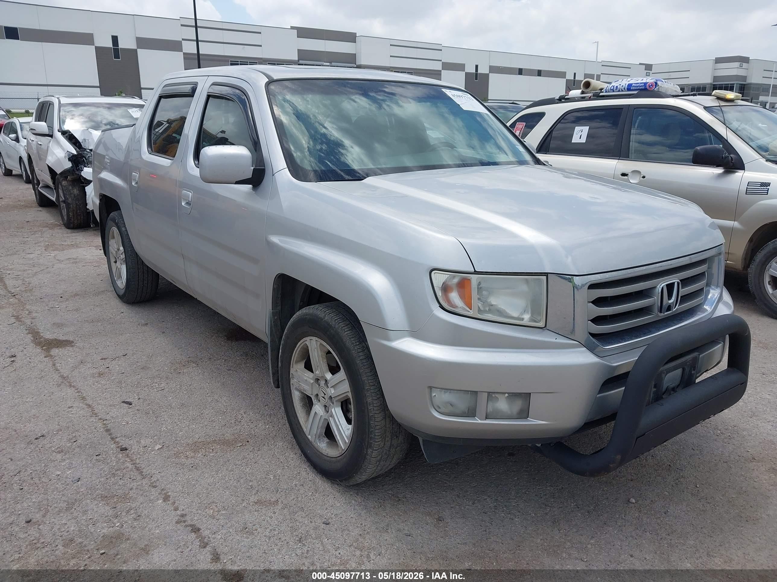 2012 Honda Ridgeline Rtl Серебряный vin: 5FPYK1F5XCB460379