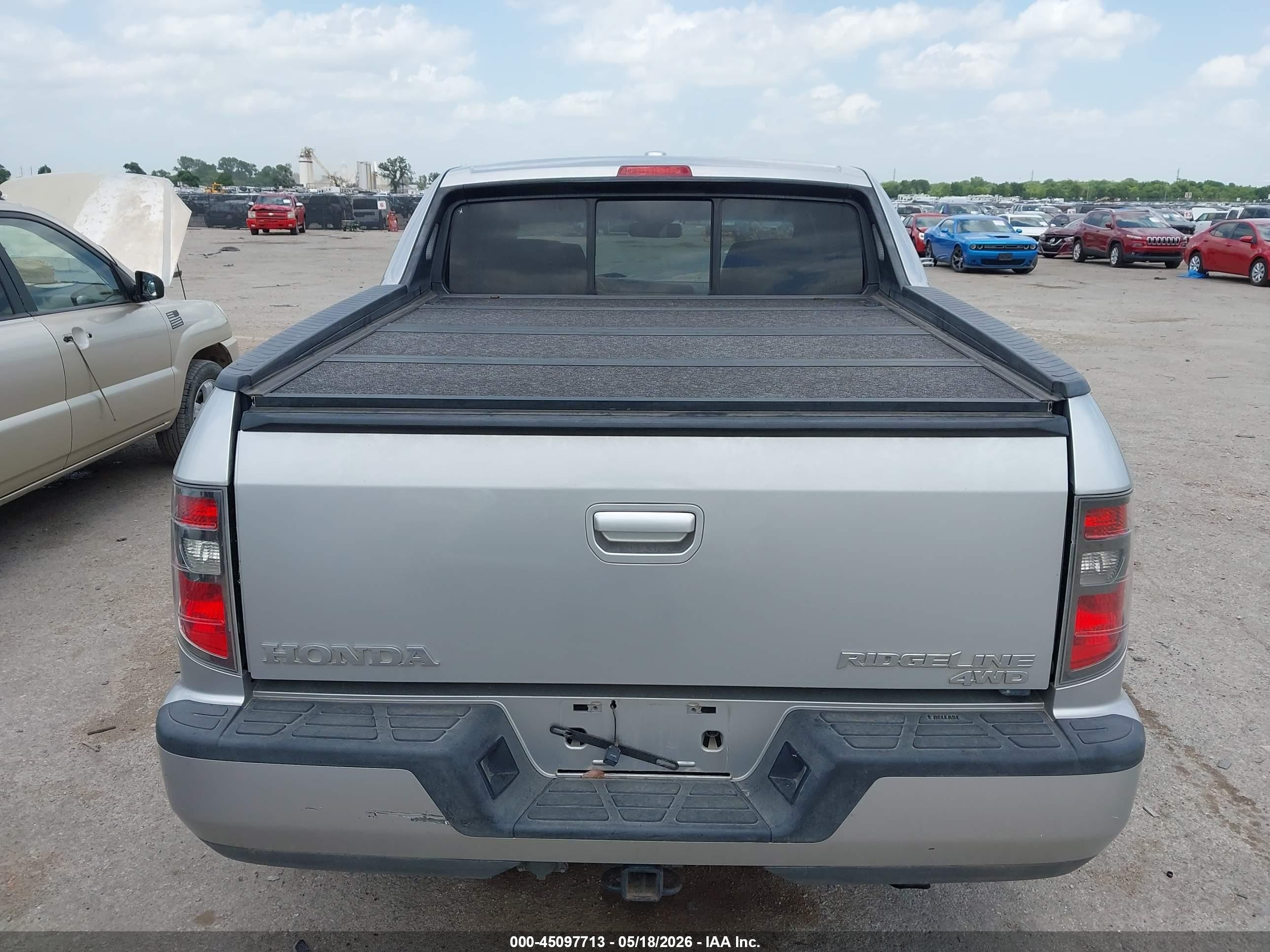 2012 Honda Ridgeline Rtl Серебряный vin: 5FPYK1F5XCB460379