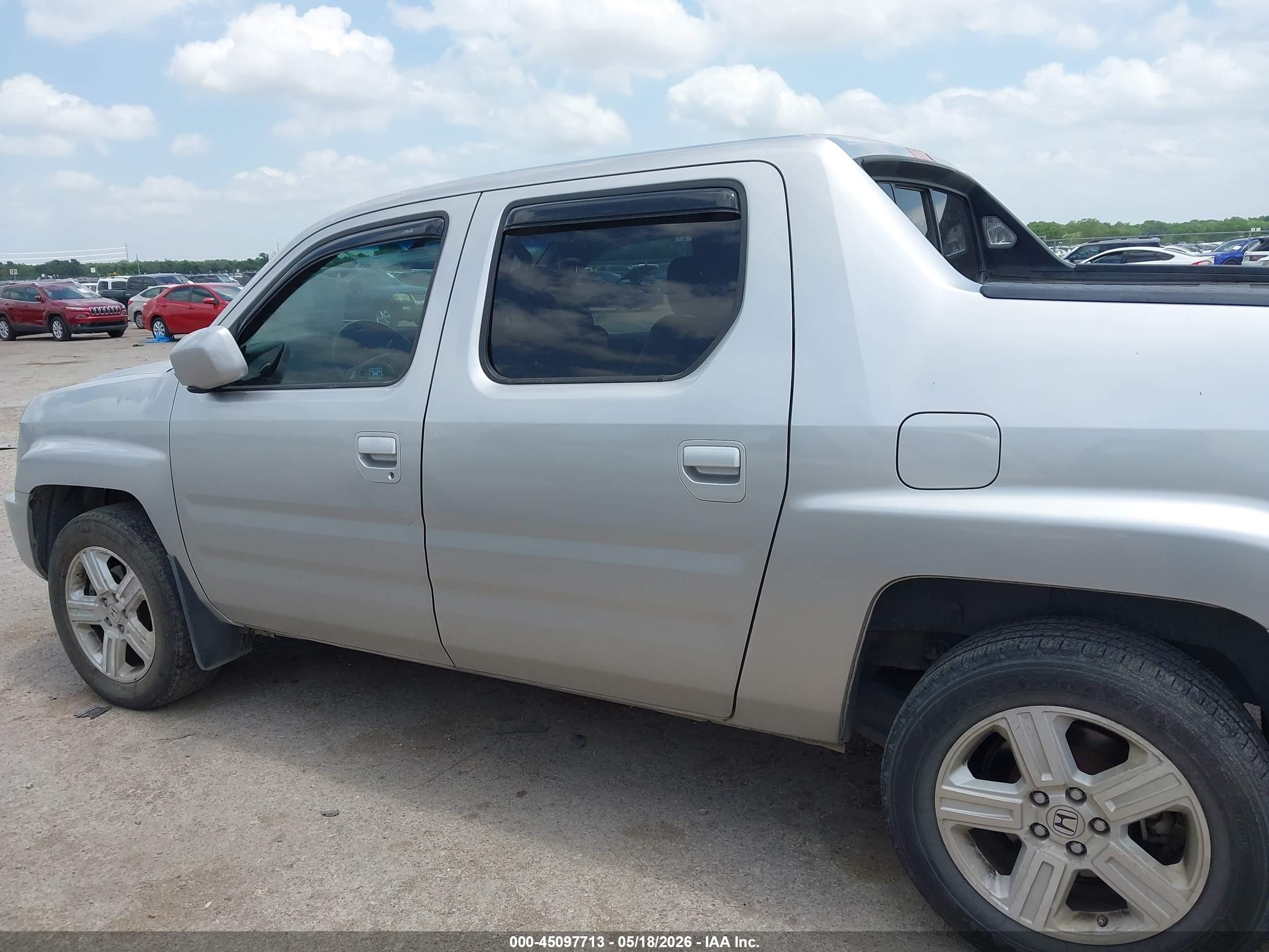 2012 Honda Ridgeline Rtl Серебряный vin: 5FPYK1F5XCB460379