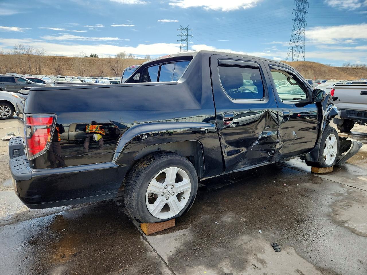 2013 Honda Ridgeline Rtl Black vin: 5FPYK1F5XDB001452