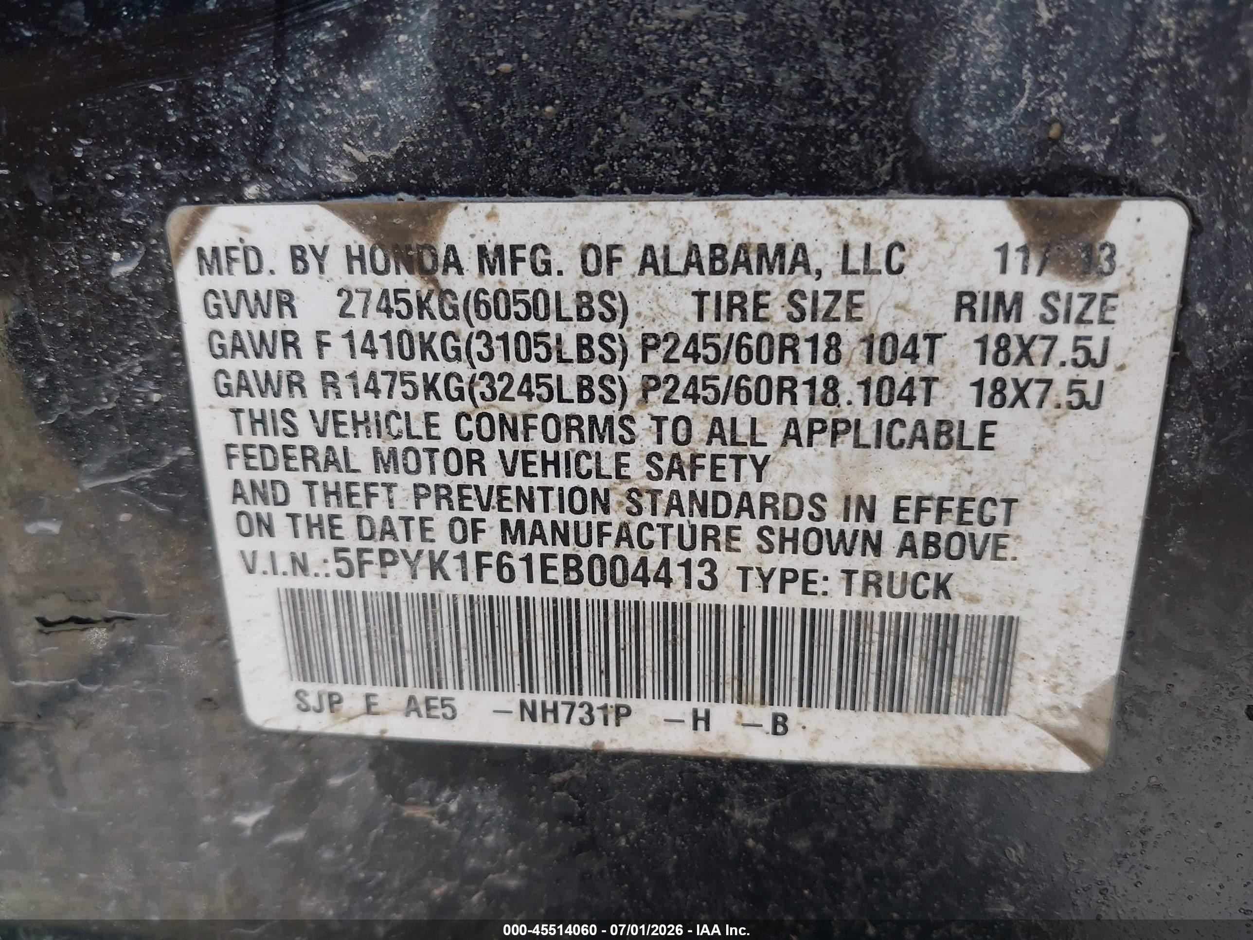 2014 Honda Ridgeline Se Черный vin: 5FPYK1F61EB004413