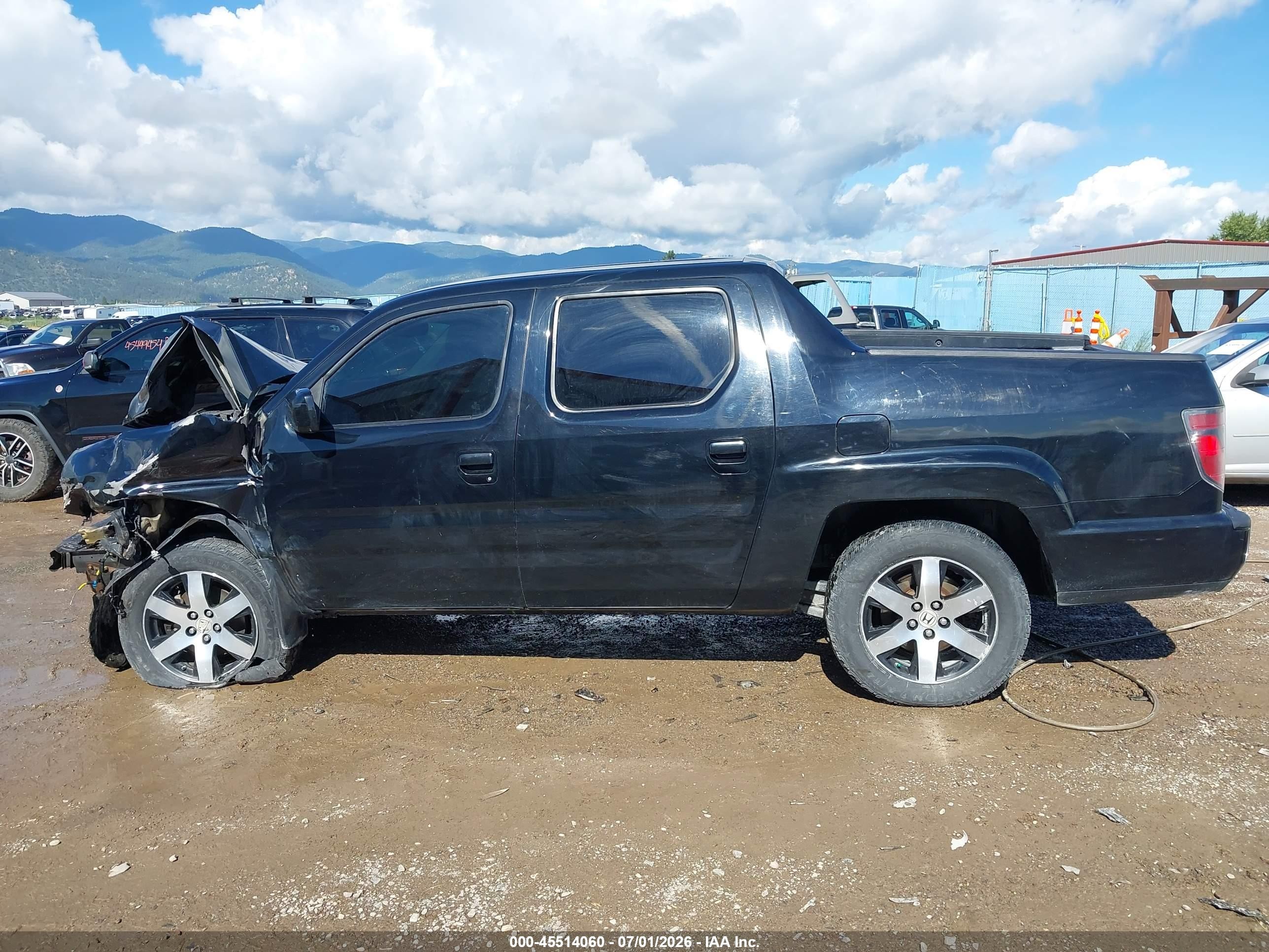 2014 Honda Ridgeline Se Черный vin: 5FPYK1F61EB004413