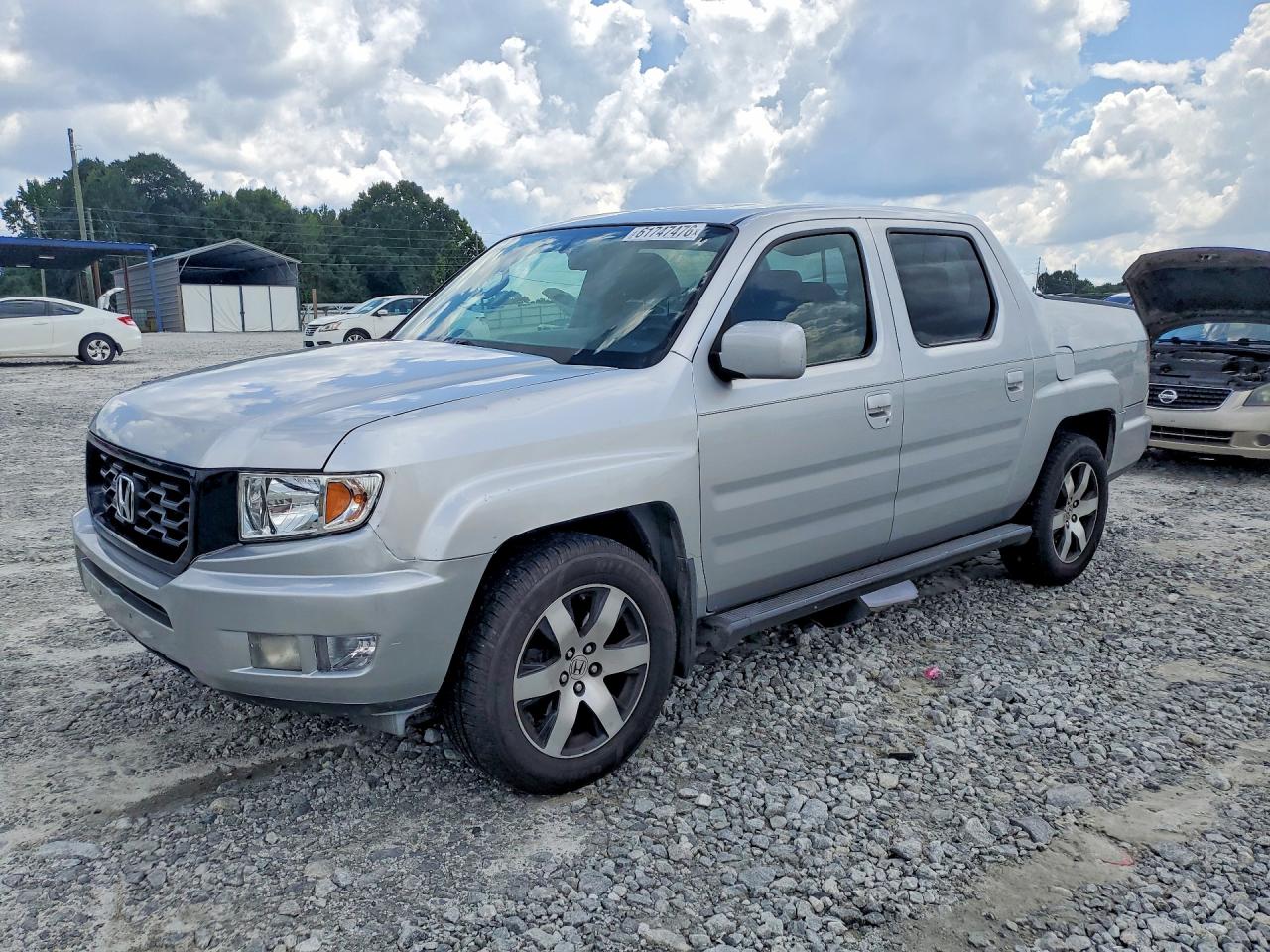 2014 Honda Ridgeline Rtl-s Silver vin: 5FPYK1F61EB007179