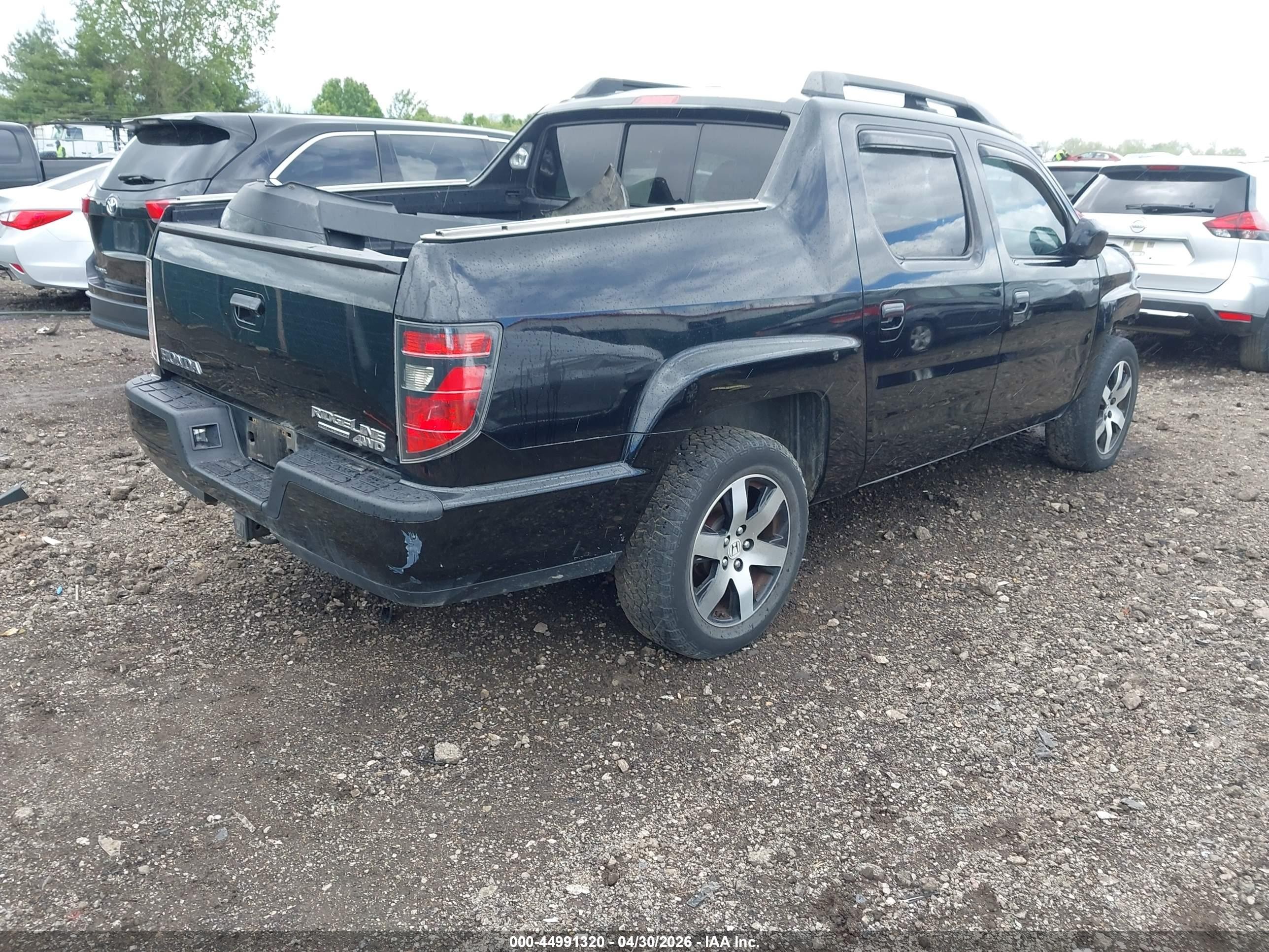 2014 Honda Ridgeline Se Black vin: 5FPYK1F67EB006988