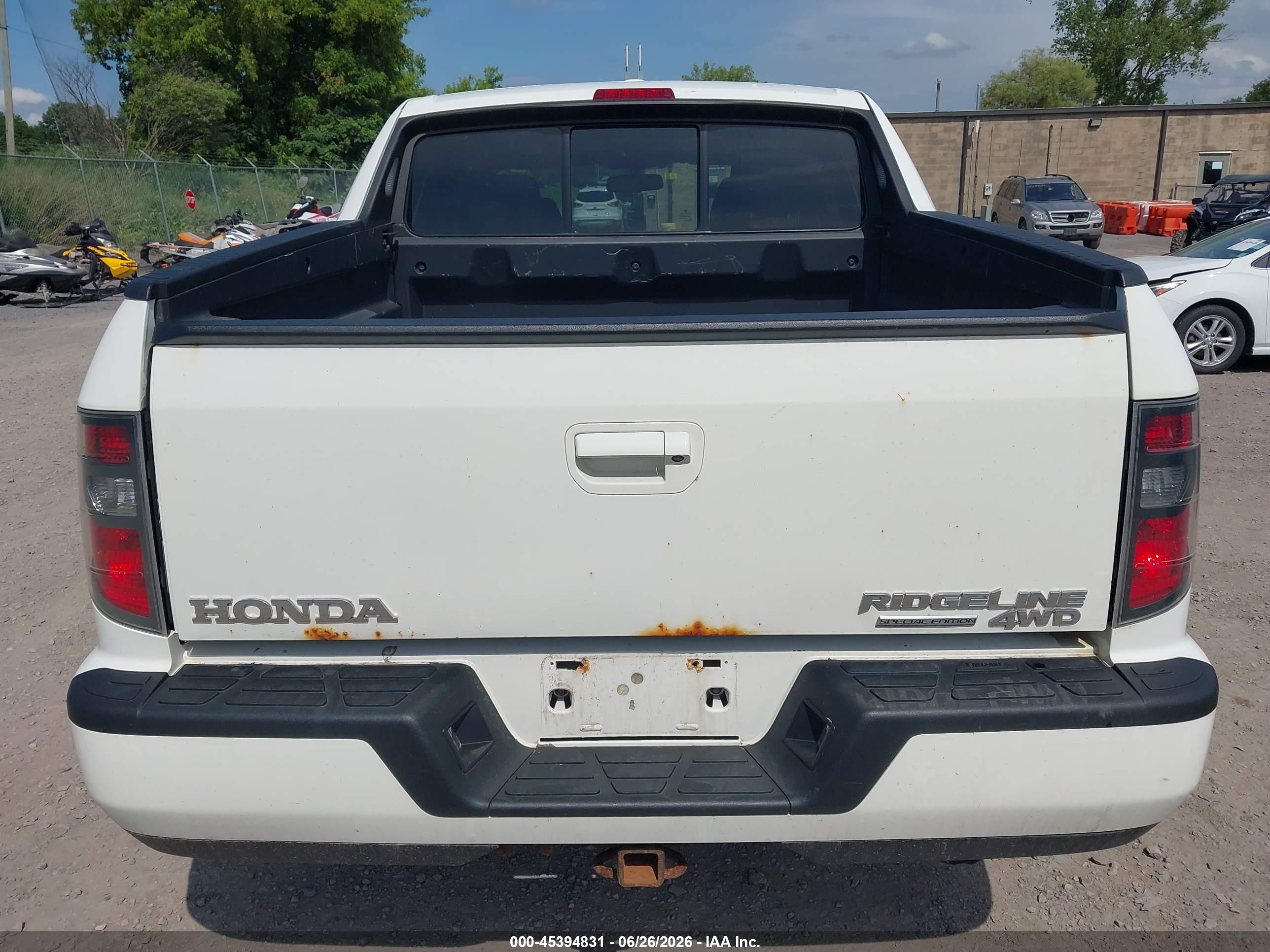 2014 Honda Ridgeline Se White vin: 5FPYK1F67EB010376