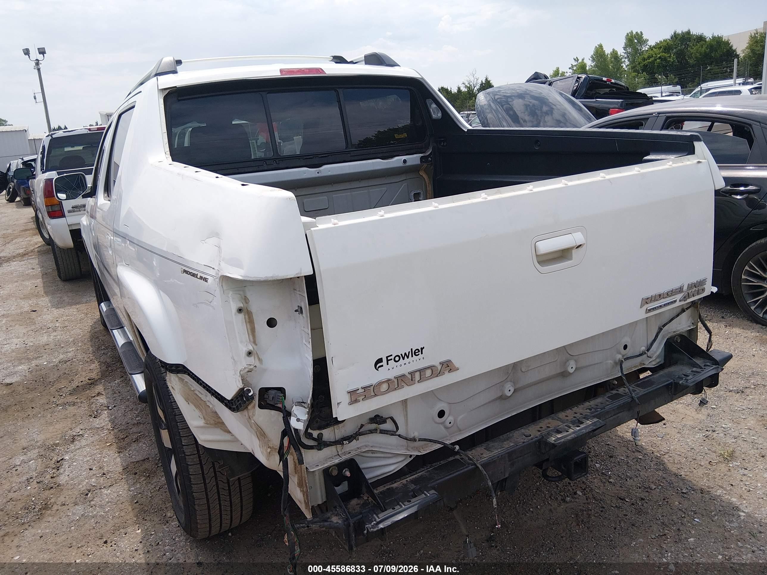 2014 Honda Ridgeline Se White vin: 5FPYK1F68EB013271