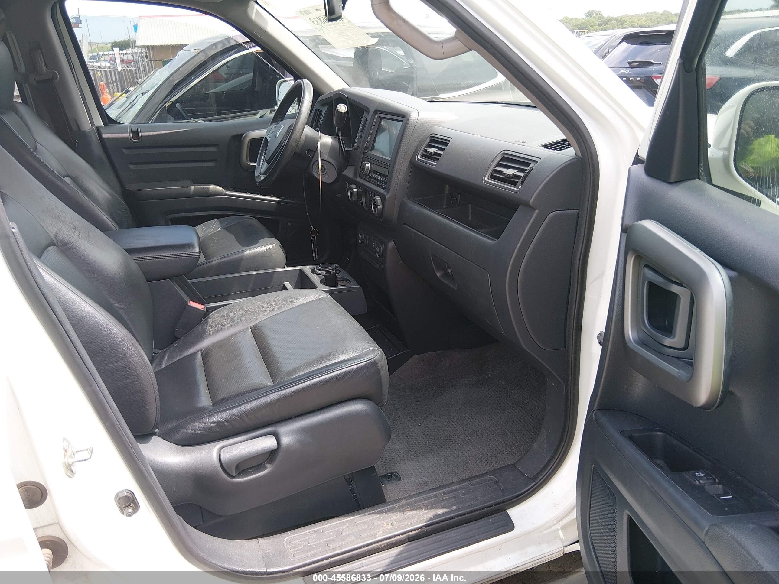 2014 Honda Ridgeline Se White vin: 5FPYK1F68EB013271