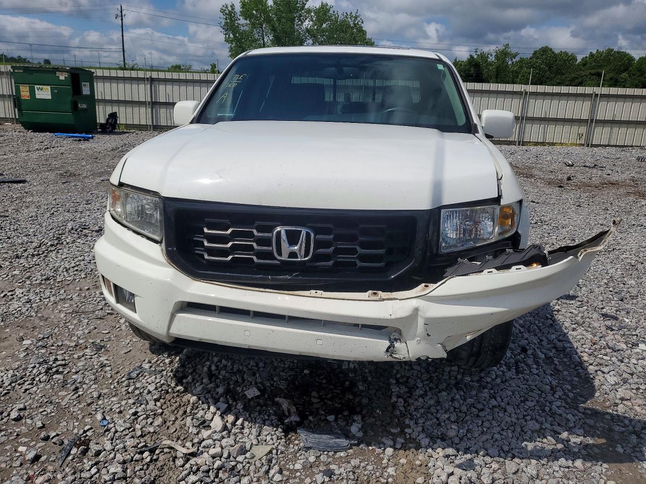 2014 Honda Ridgeline Rtl-s White vin: 5FPYK1F6XEB014048