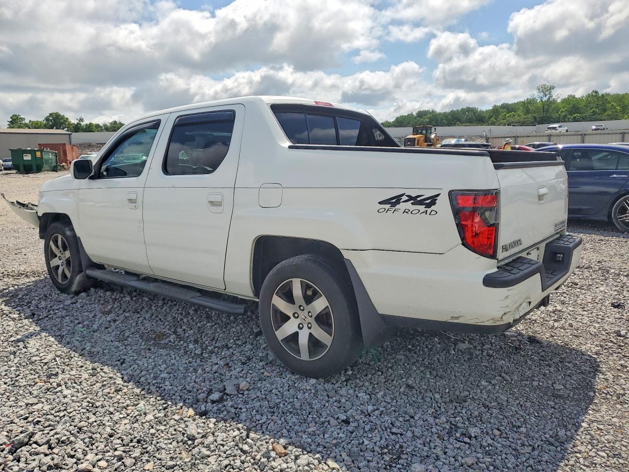 2014 Honda Ridgeline Rtl-s White vin: 5FPYK1F6XEB014048