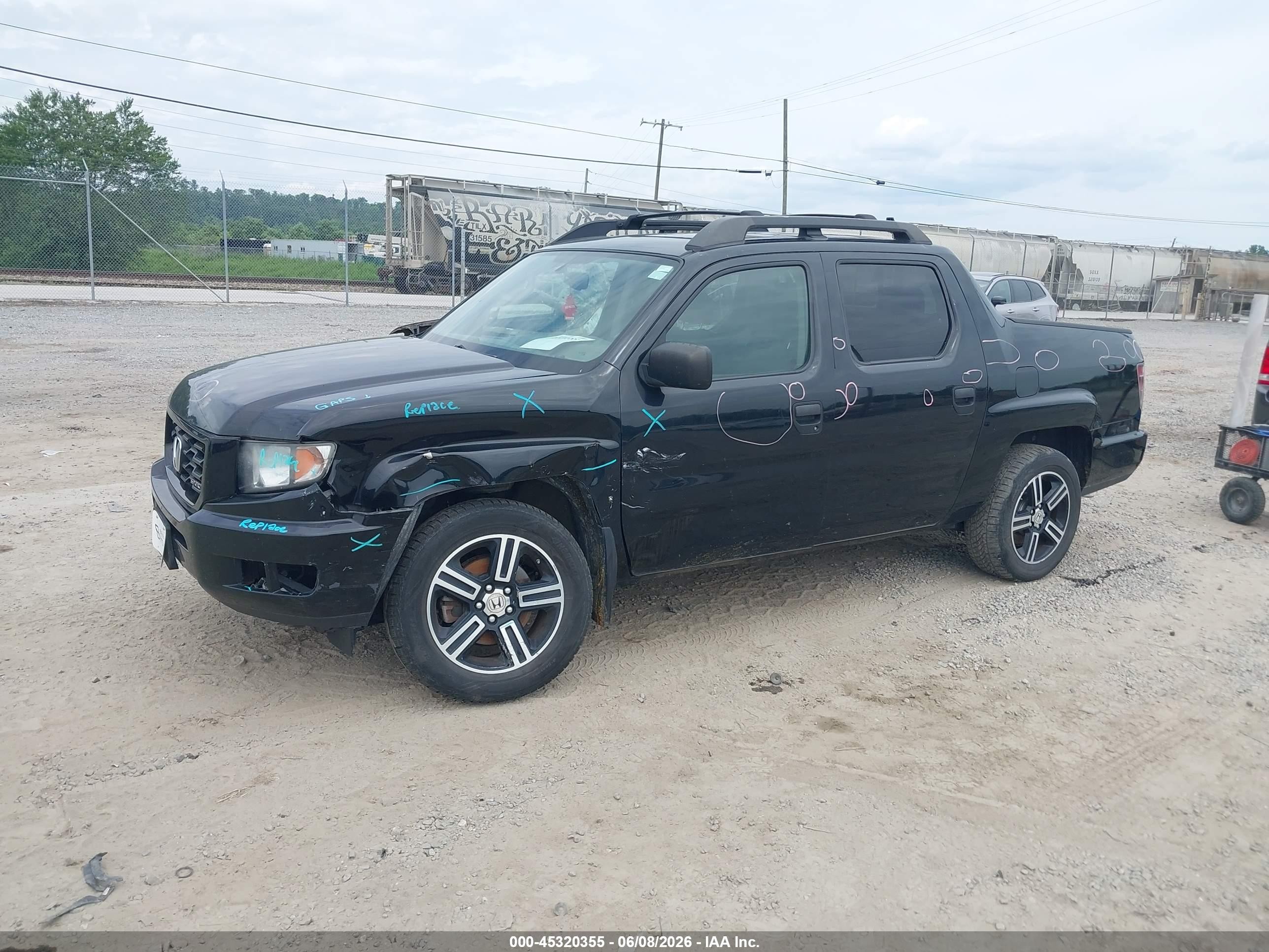 2014 Honda Ridgeline Sport Black vin: 5FPYK1F70EB001429