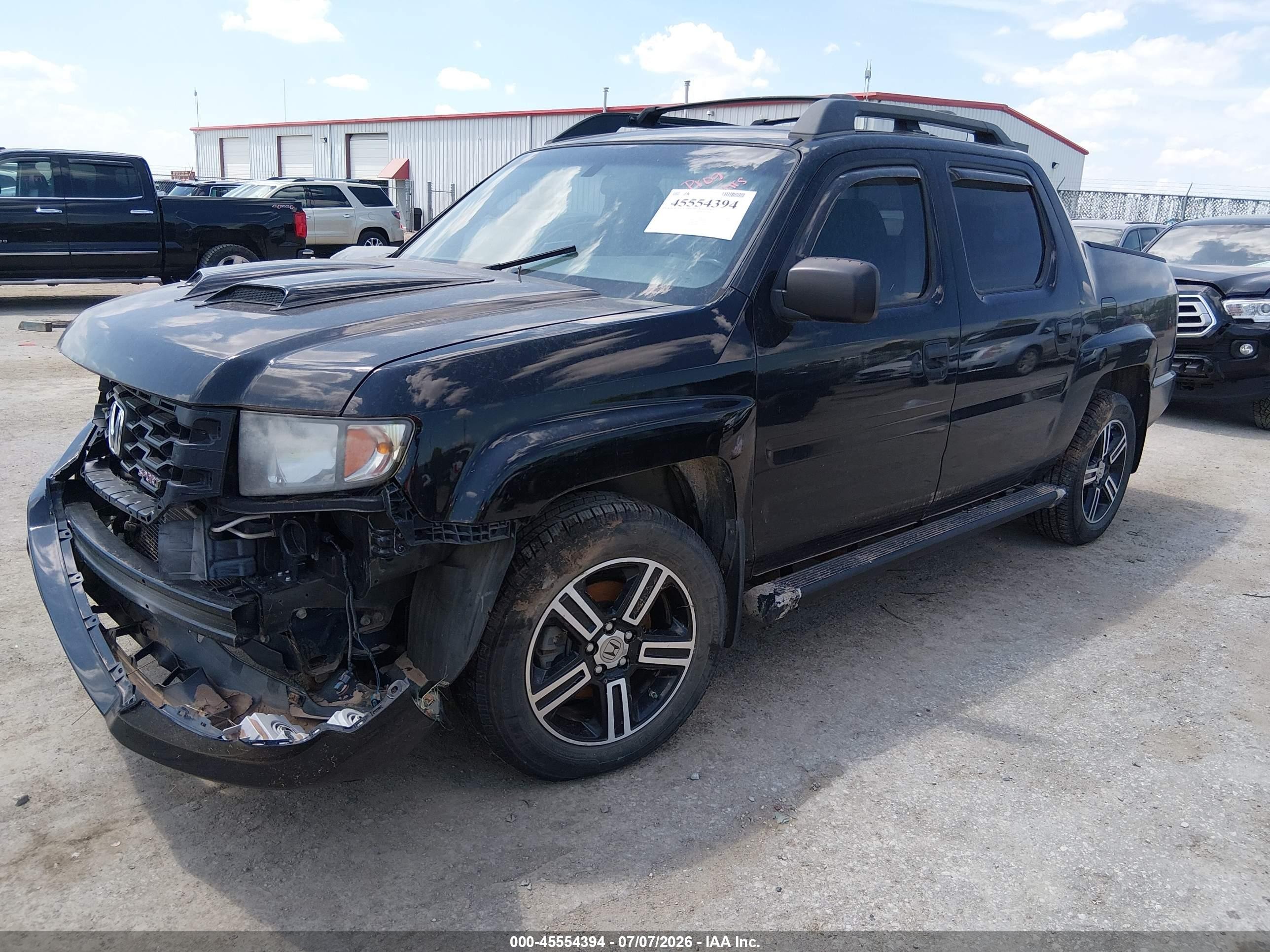 2012 Honda Ridgeline Sport Black vin: 5FPYK1F71CB455105