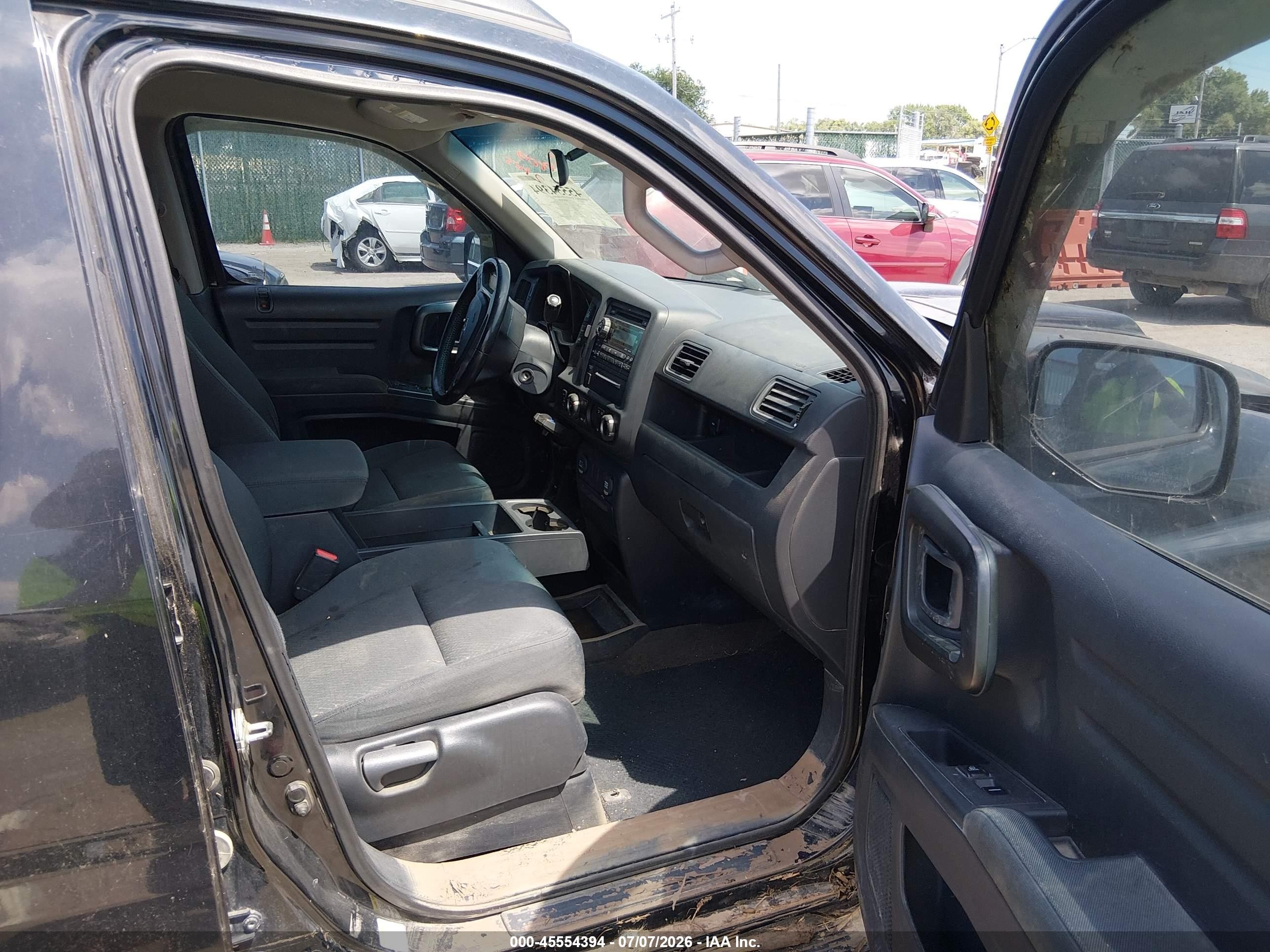 2012 Honda Ridgeline Sport Black vin: 5FPYK1F71CB455105