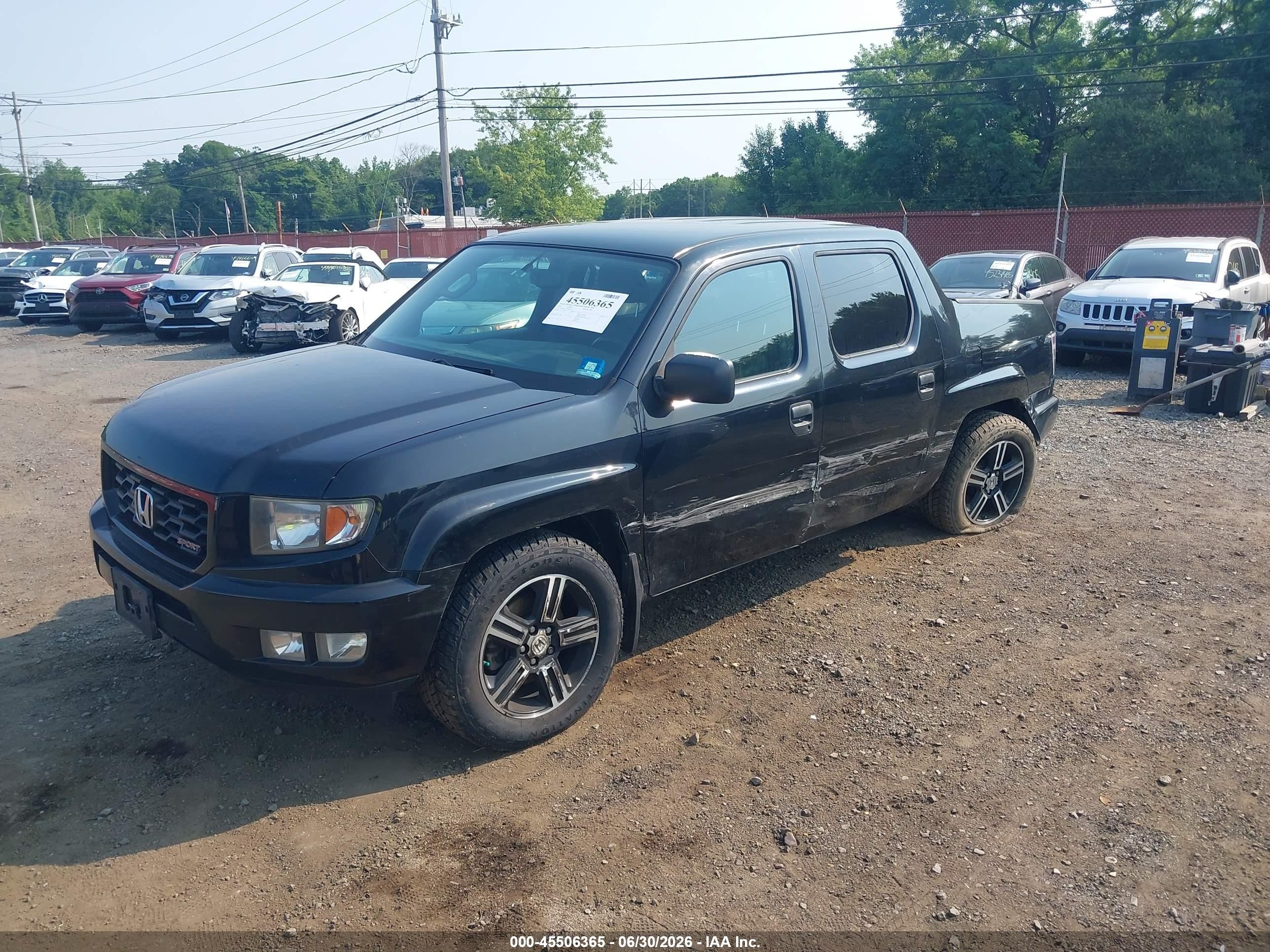 2013 Honda Ridgeline Sport Black vin: 5FPYK1F71DB008727